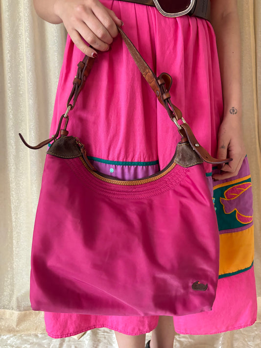 Dooney & Bourke pink nylon shoulder bag