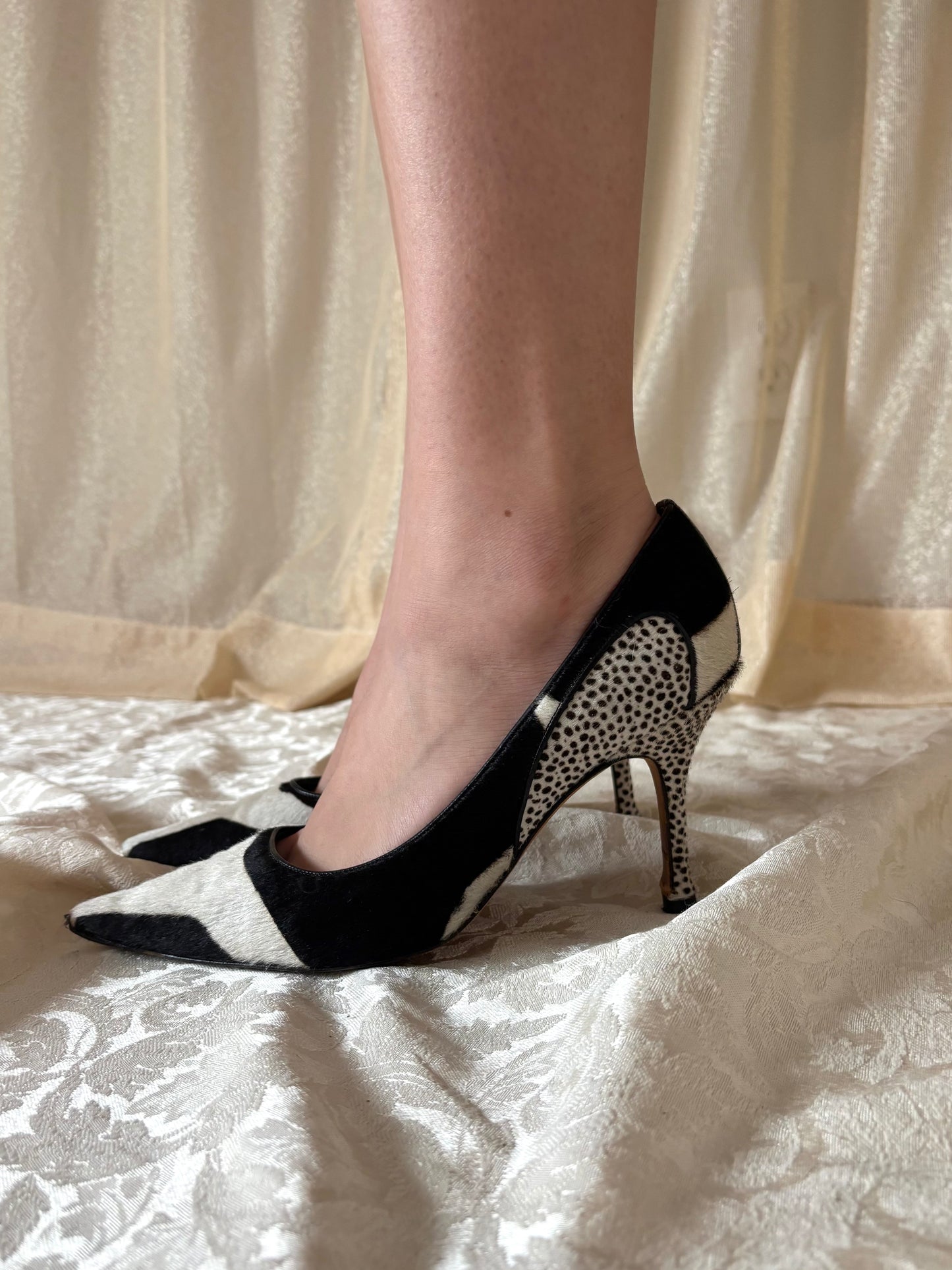 Vintage Manolo Blahnik pony-hair stilettos