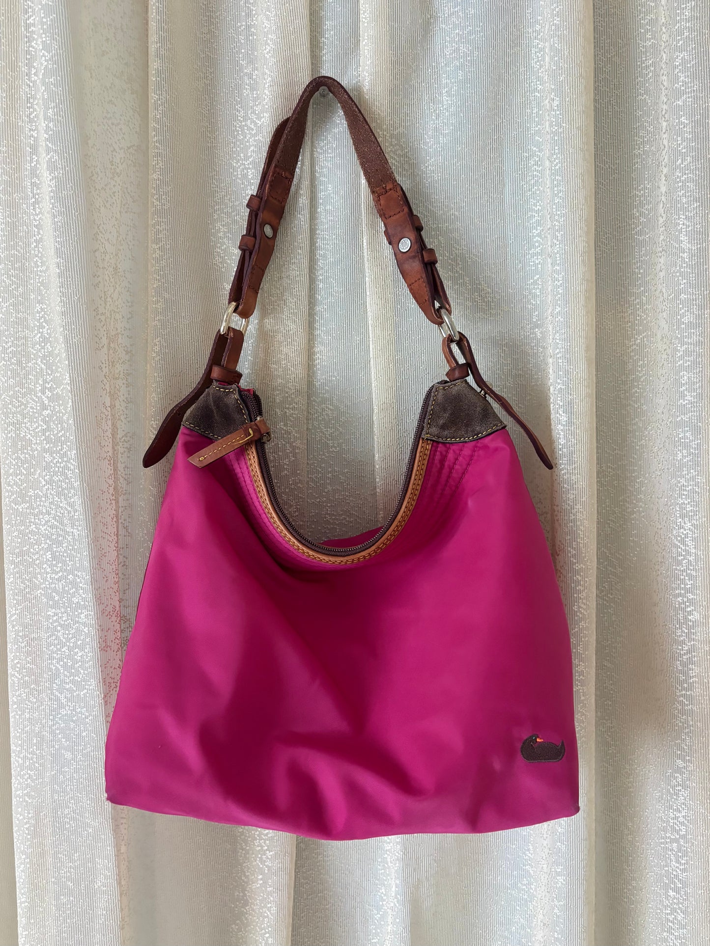 Dooney & Bourke pink nylon shoulder bag