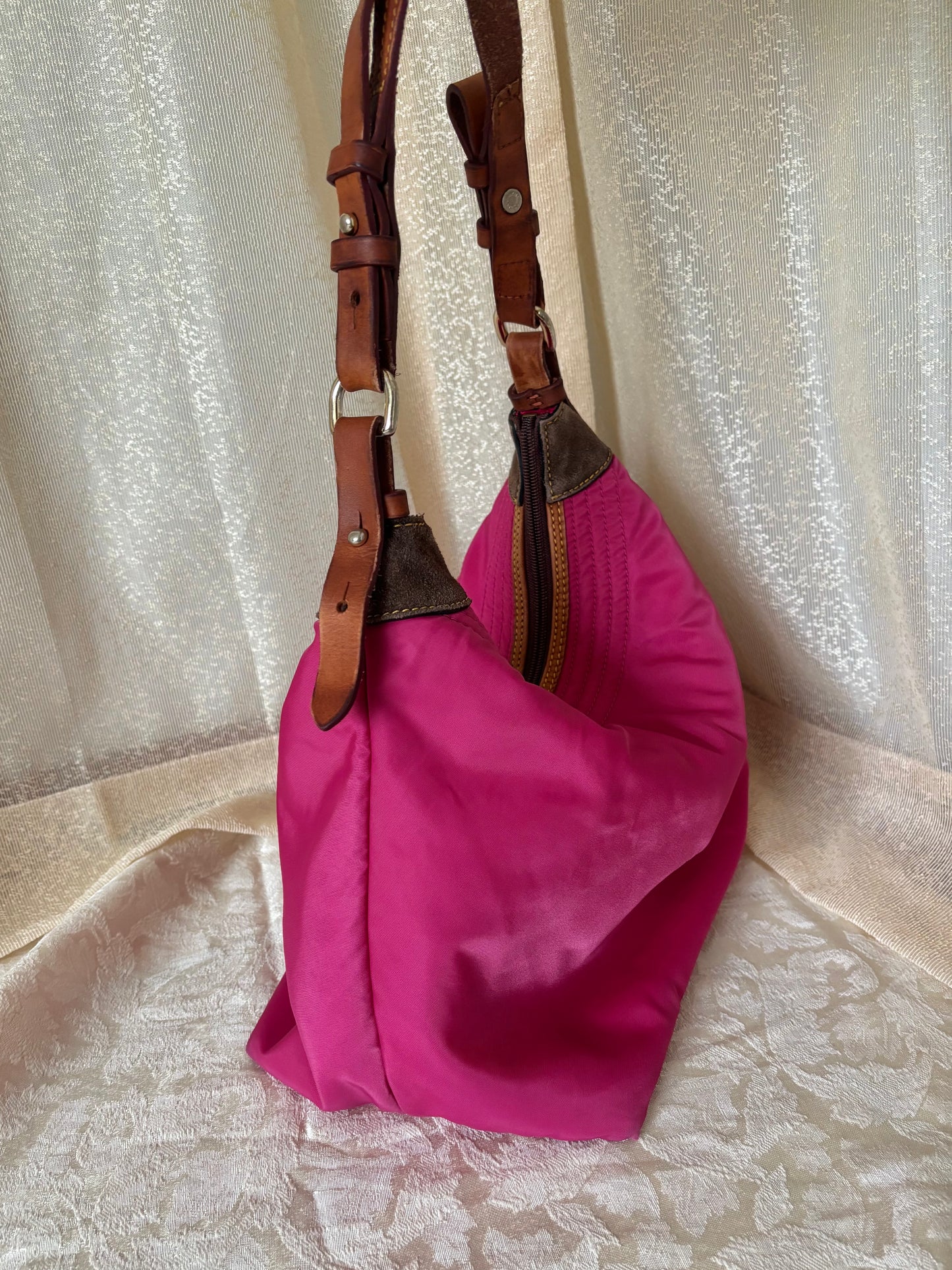 Dooney & Bourke pink nylon shoulder bag