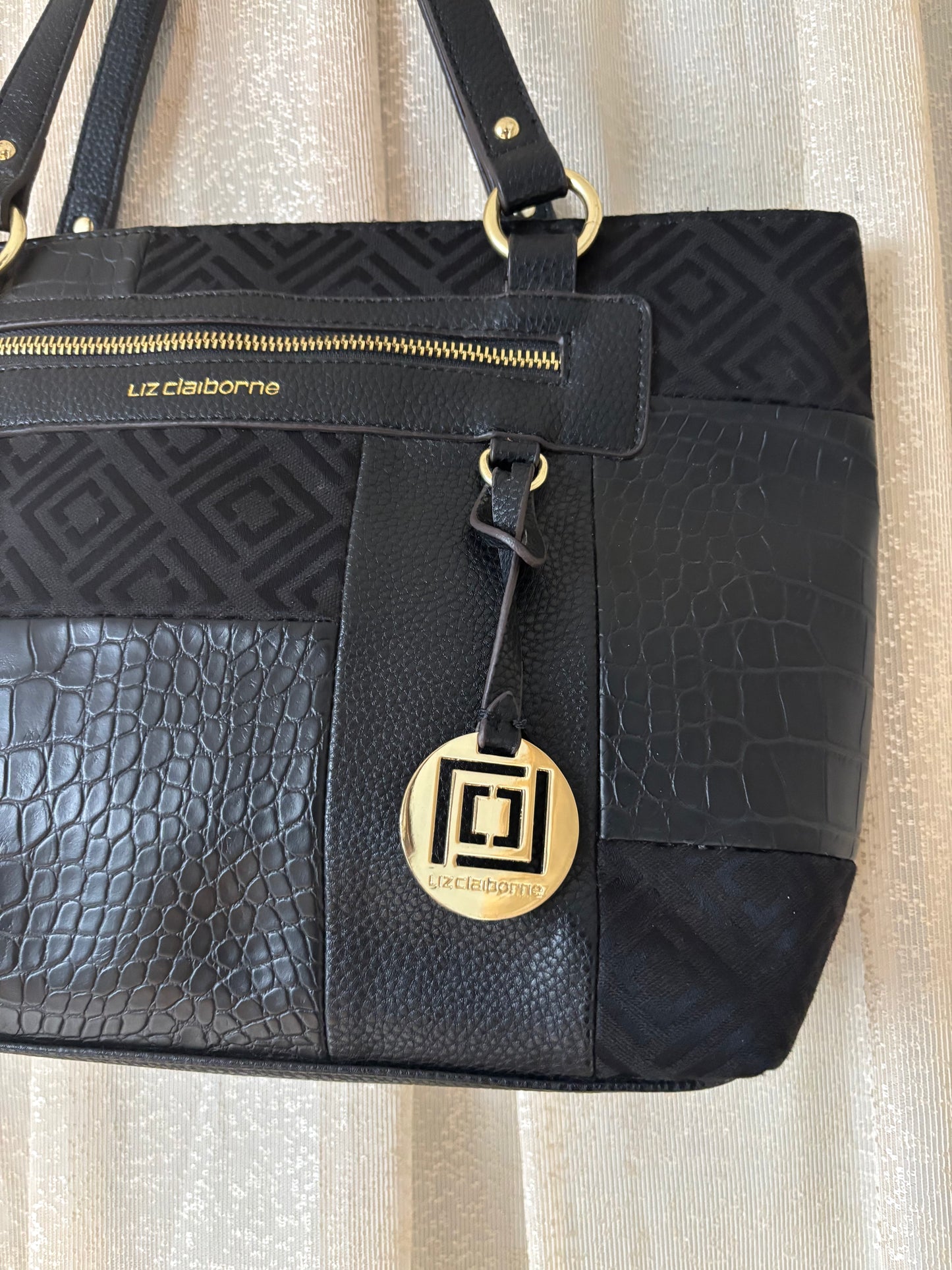 90s Liz Claiborne multimedia tote