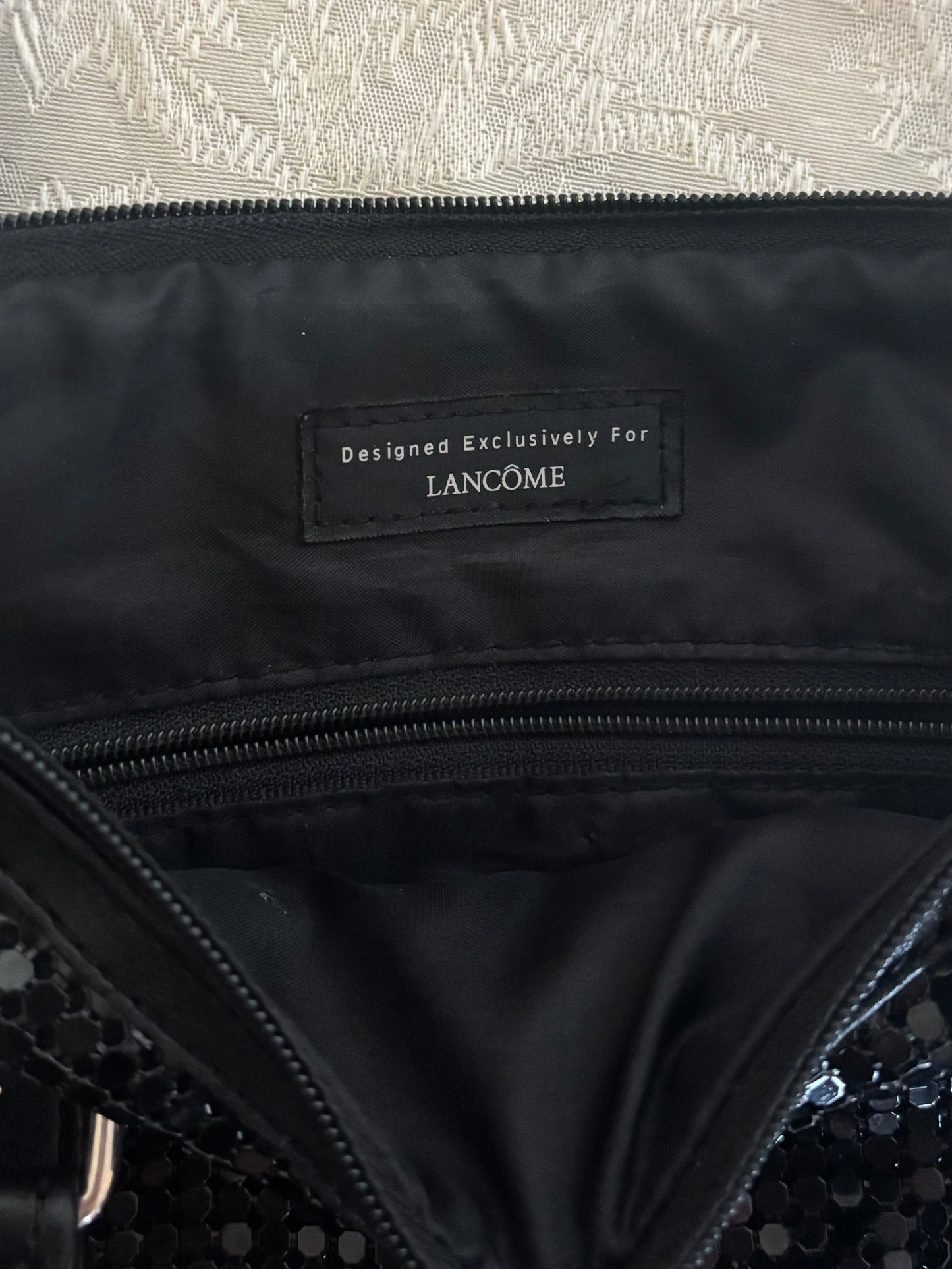 Black chainmail shoulder bag