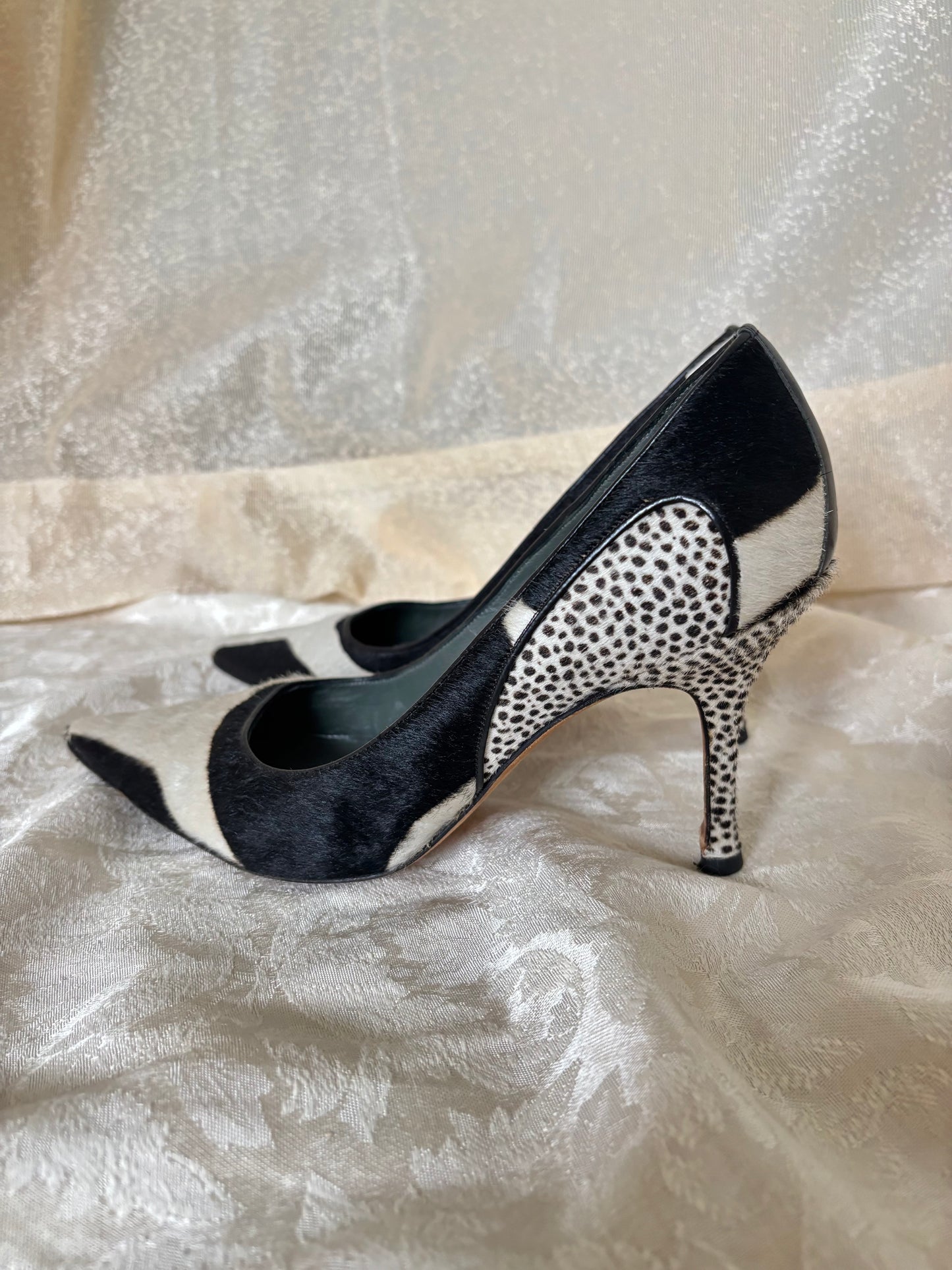 Vintage Manolo Blahnik pony-hair stilettos