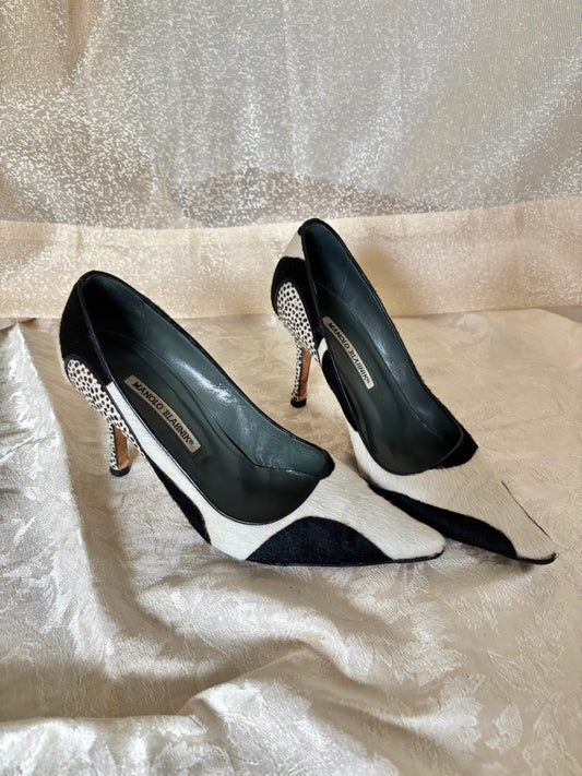 Vintage Manolo Blahnik pony-hair stilettos