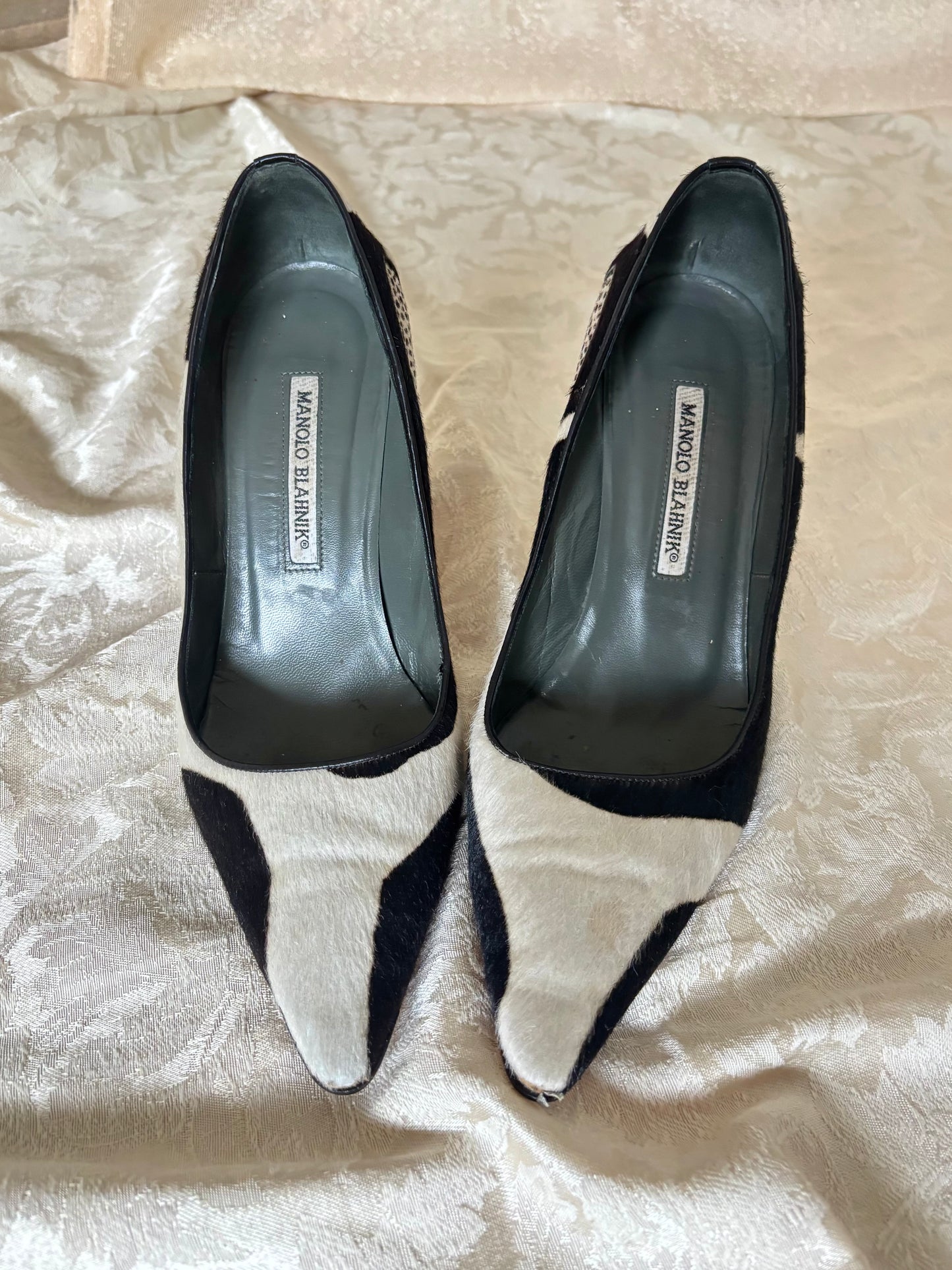 Vintage Manolo Blahnik pony-hair stilettos