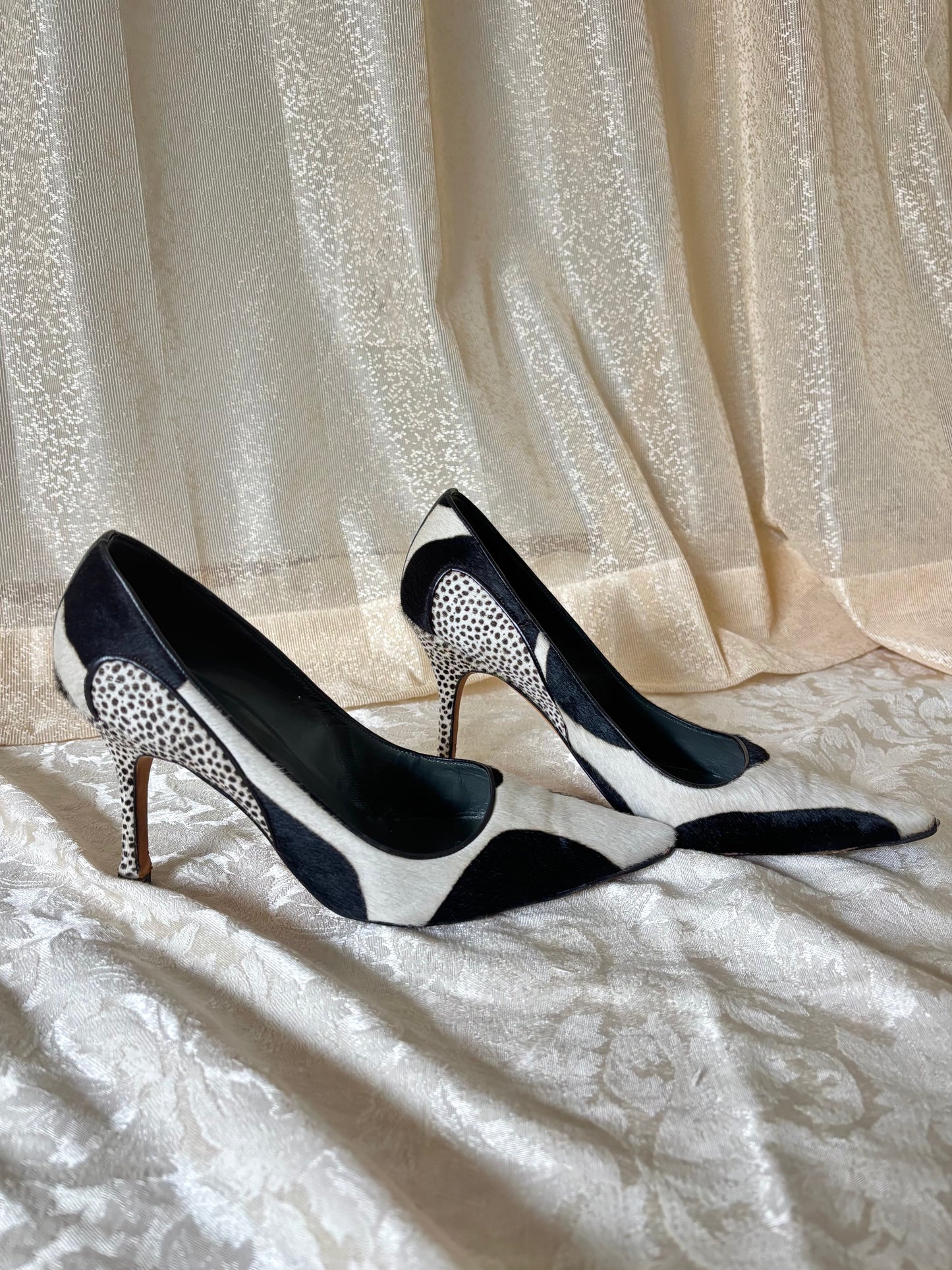 Vintage Manolo Blahnik pony-hair stilettos