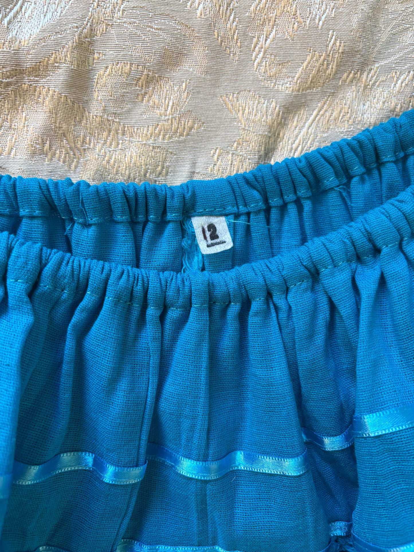 Vintage blue campesino dress