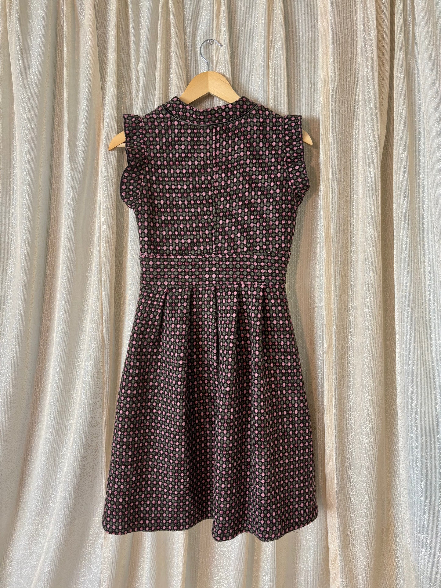 Vintage wool checkered dress