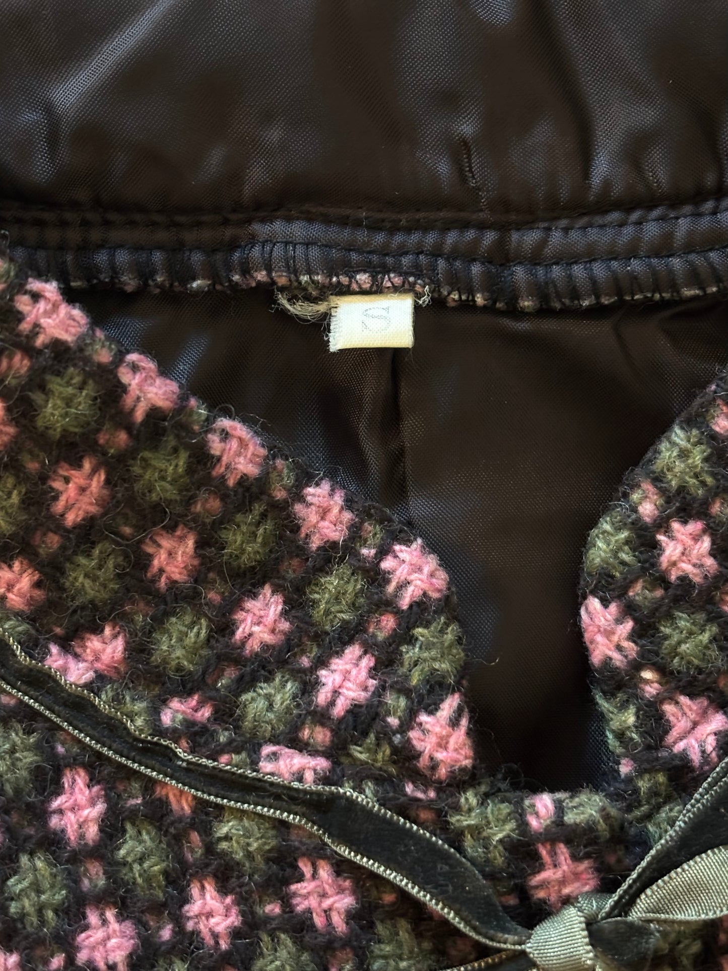Vintage wool checkered dress