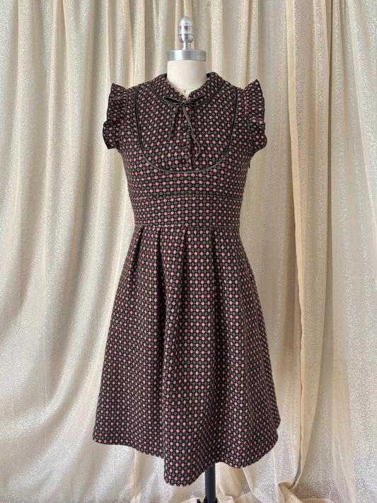 Vintage wool checkered dress