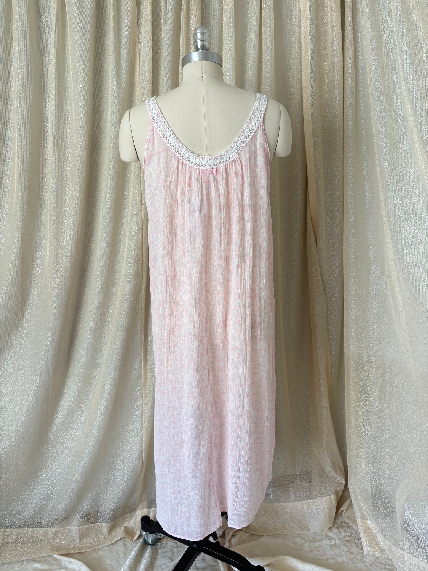 Oscar de la Renta pink label cotton night dress