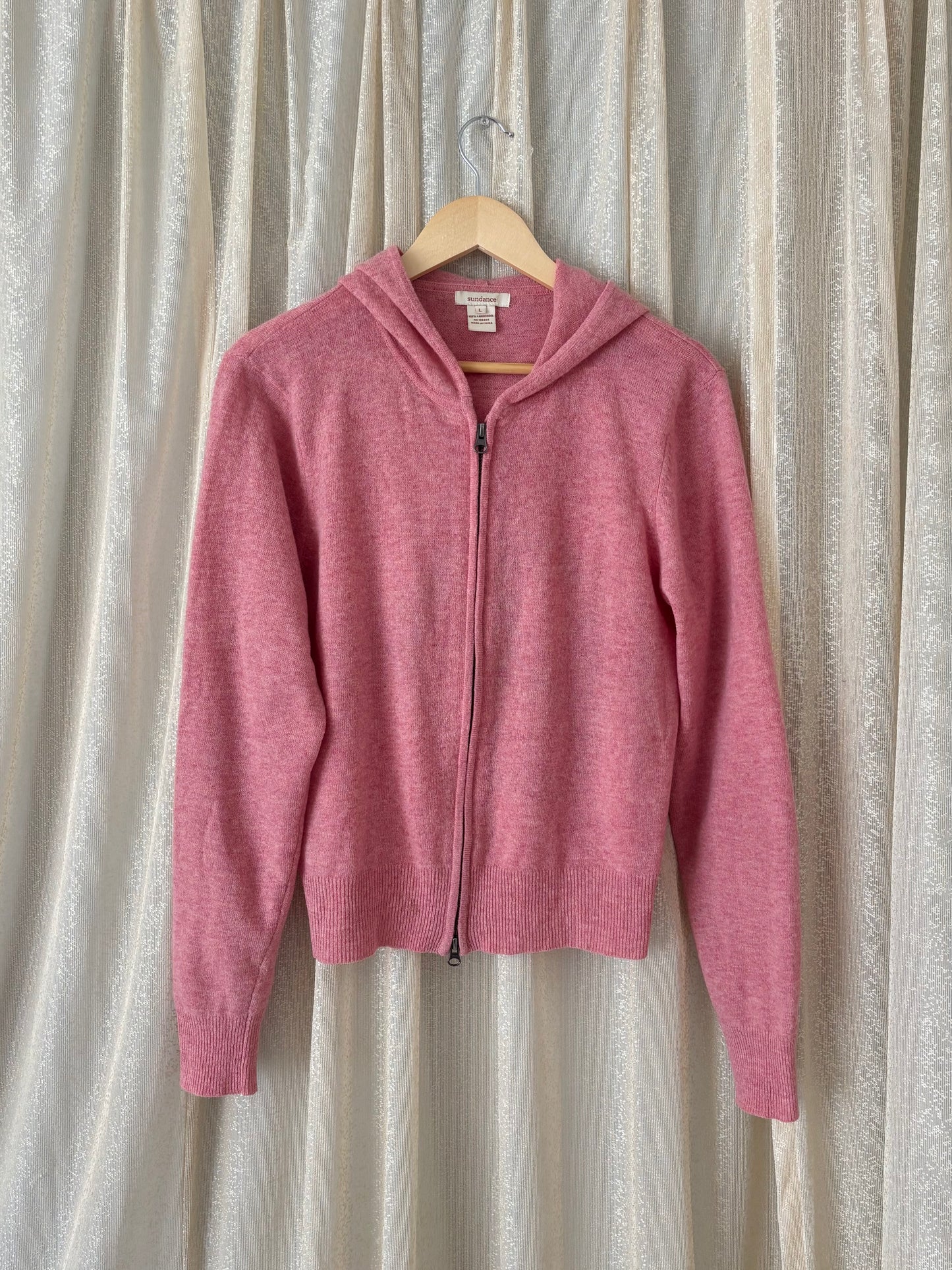 Sundance lambswool pink peace hoodie