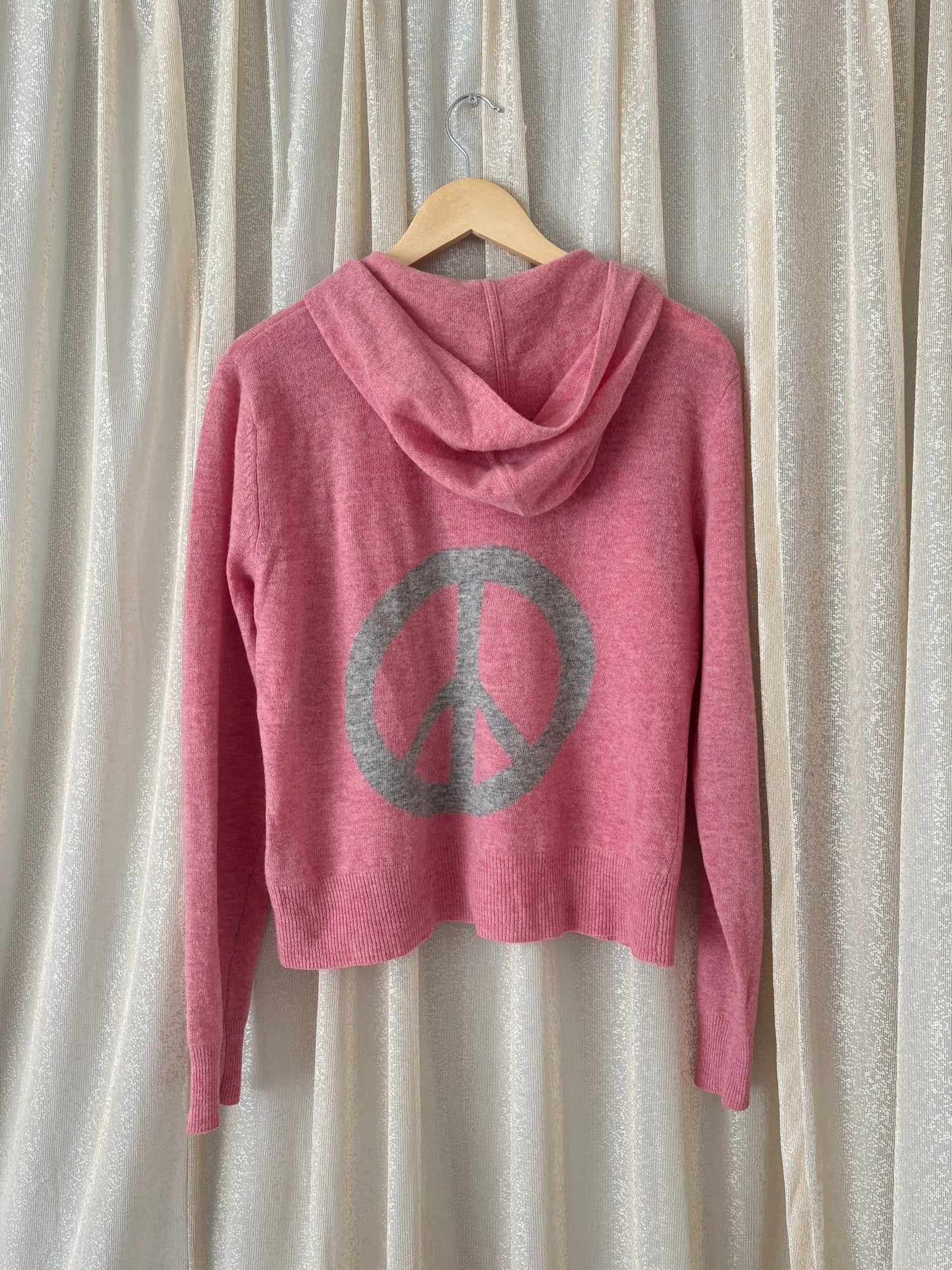 Sundance lambswool pink peace hoodie