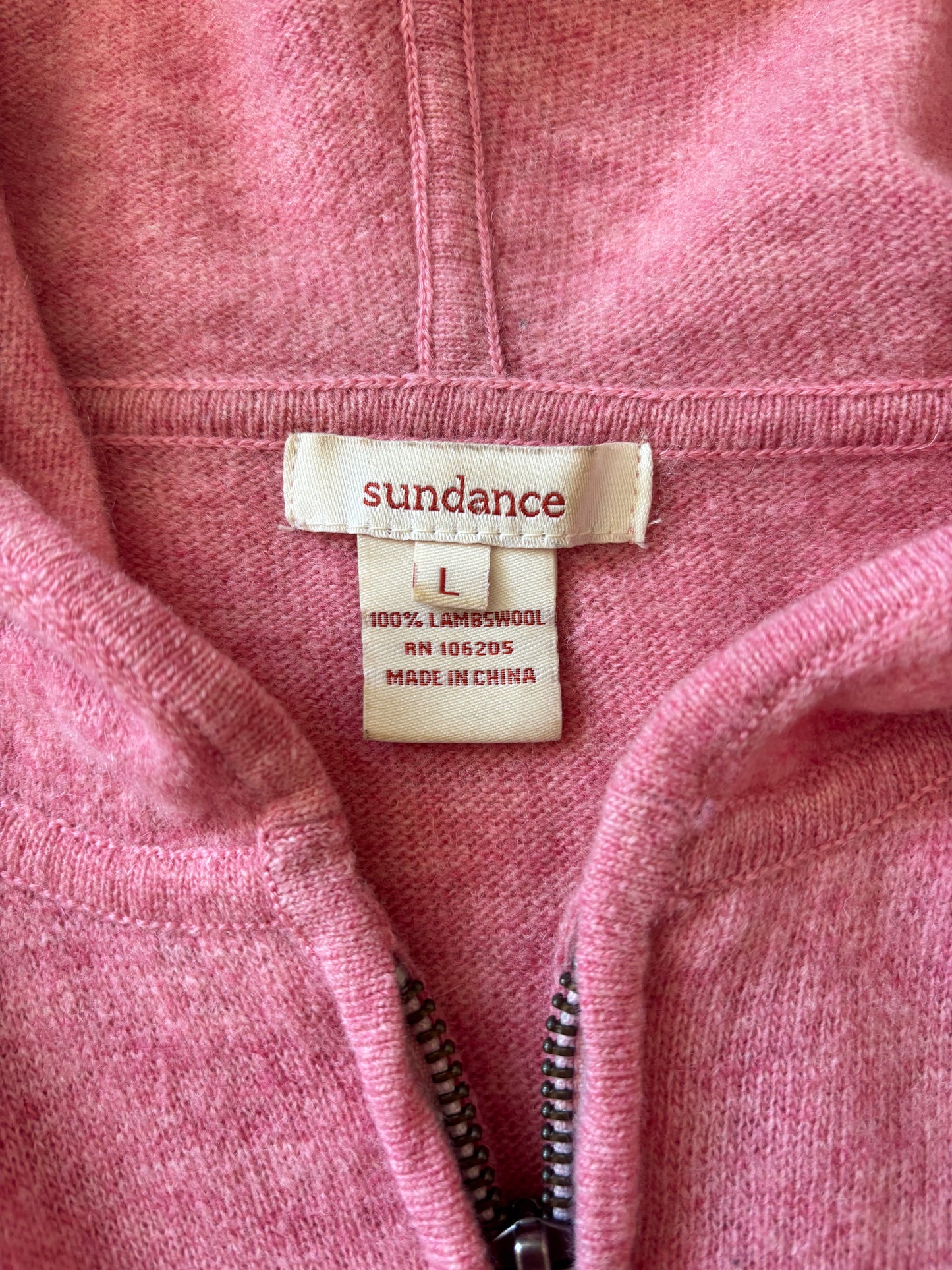 Sundance lambswool pink peace hoodie