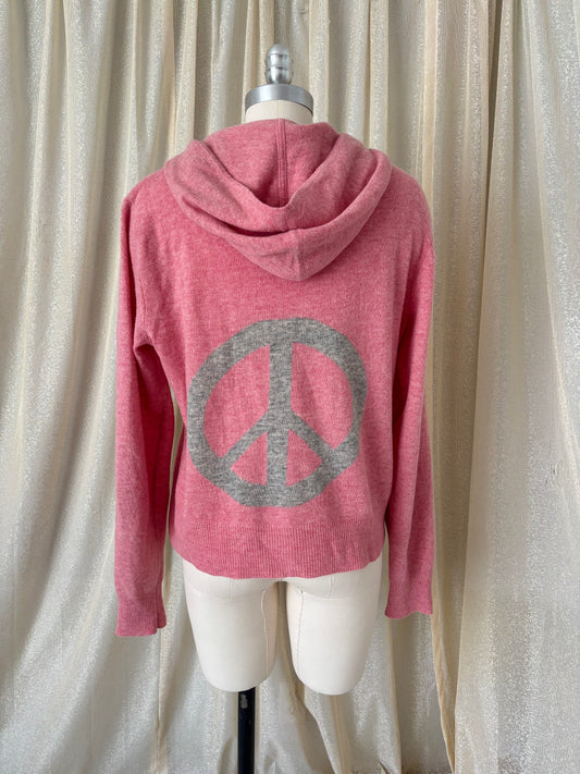 Sundance lambswool pink peace hoodie