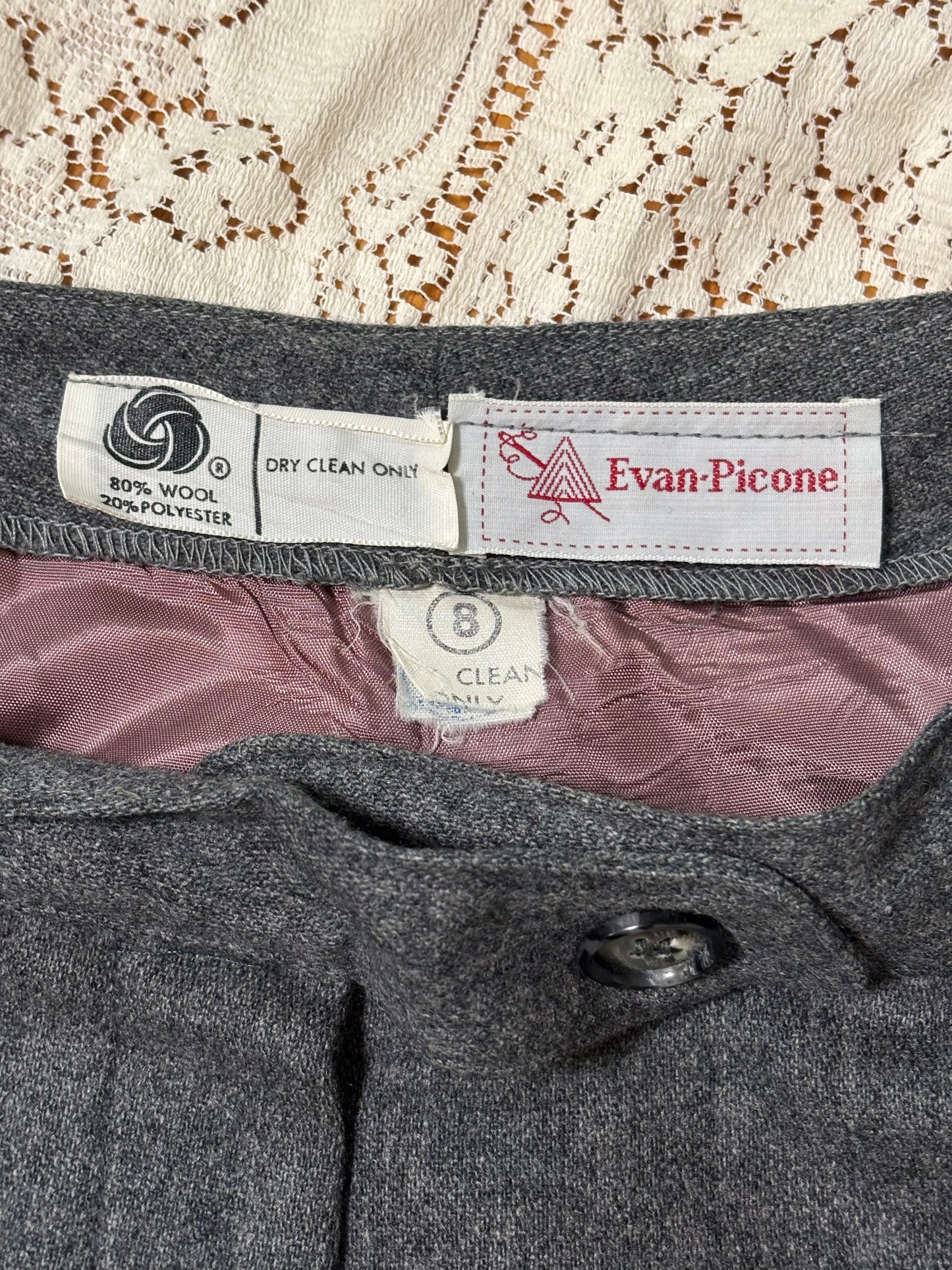 Vintage grey wool trousers