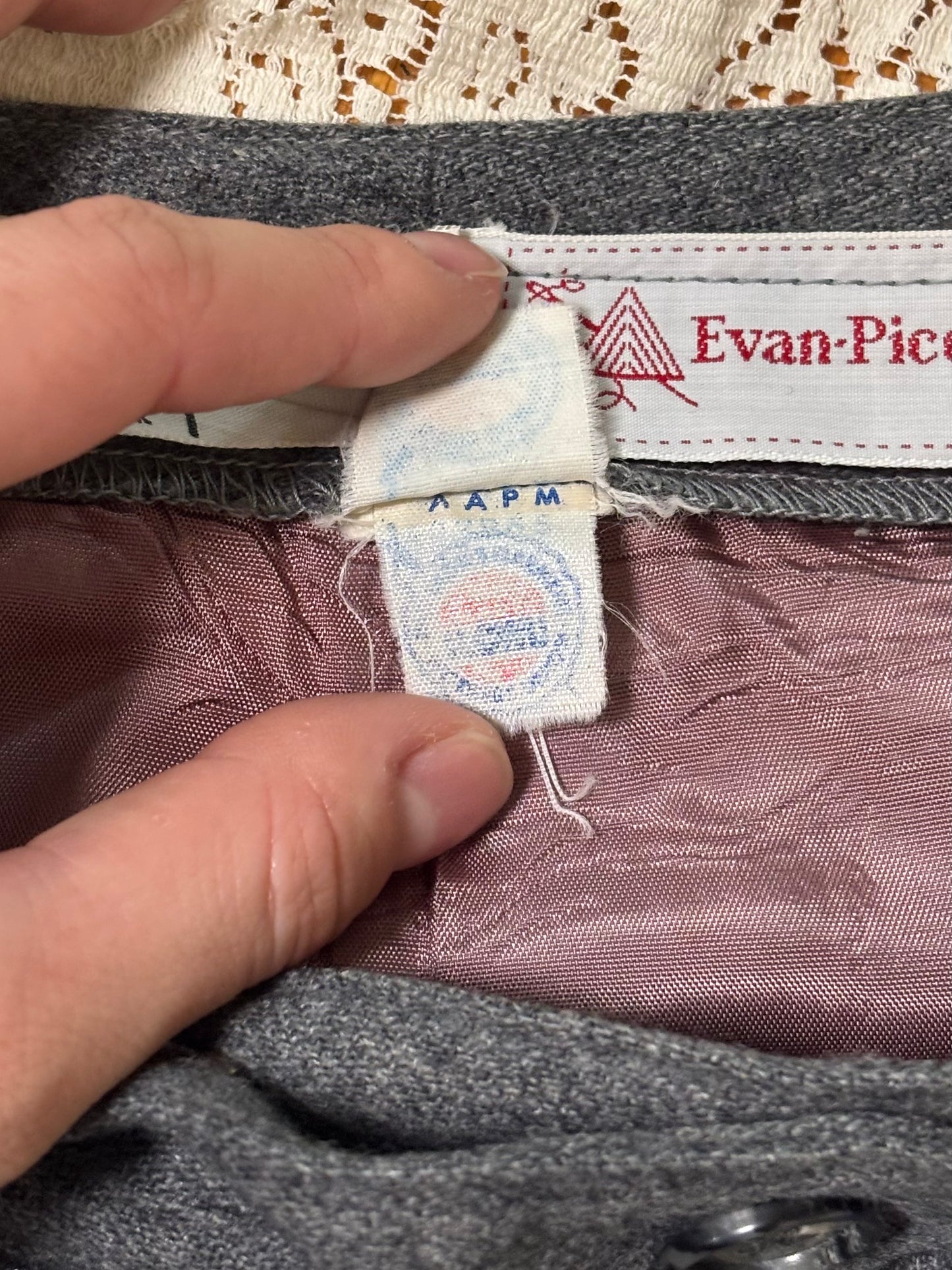 Vintage grey wool trousers