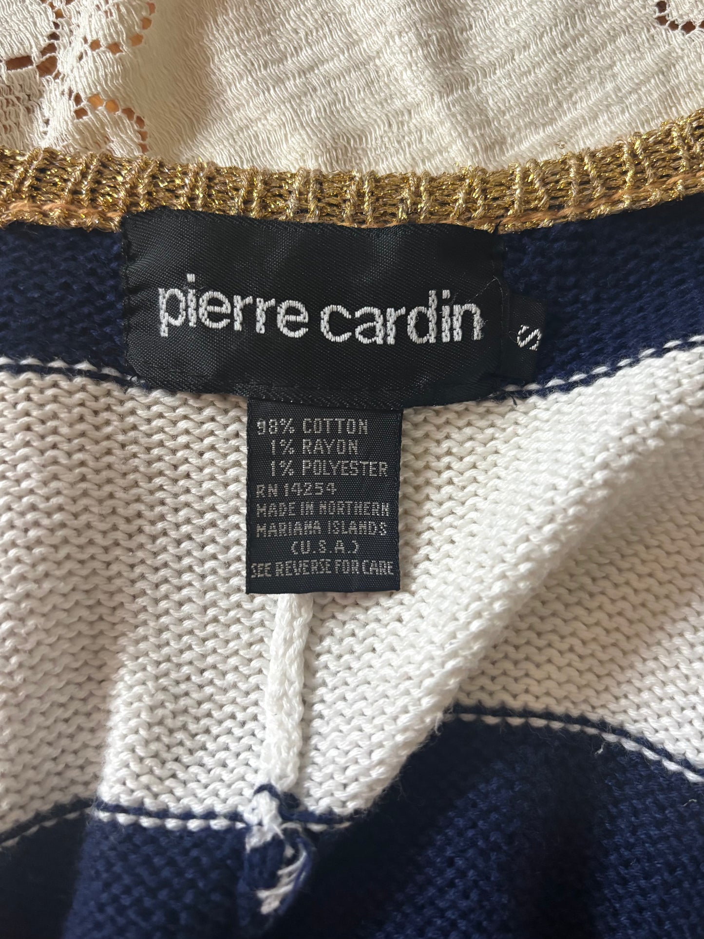 90s Pierre Cardin striped cardigan
