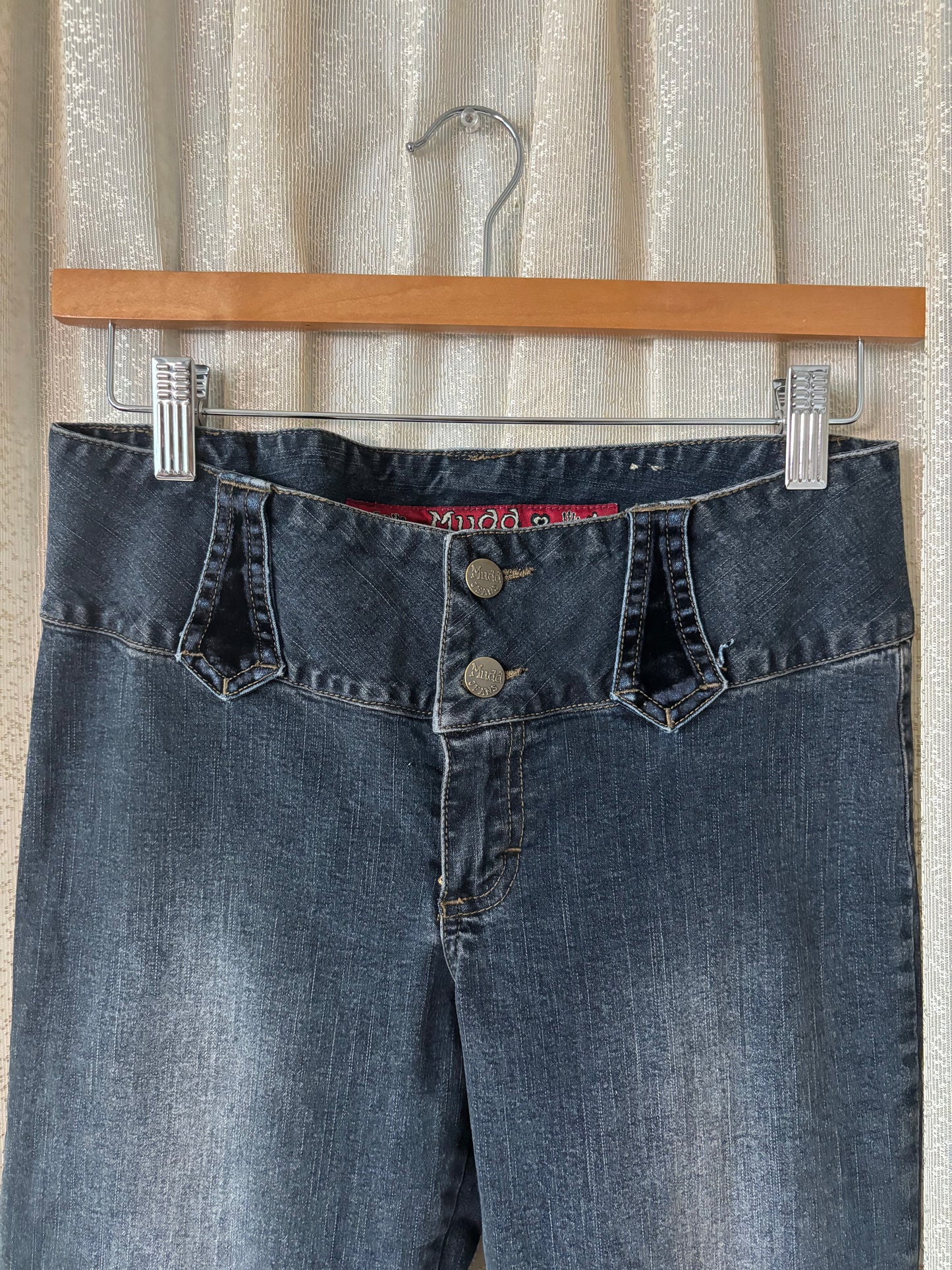 90s Mudd velvet denim flares