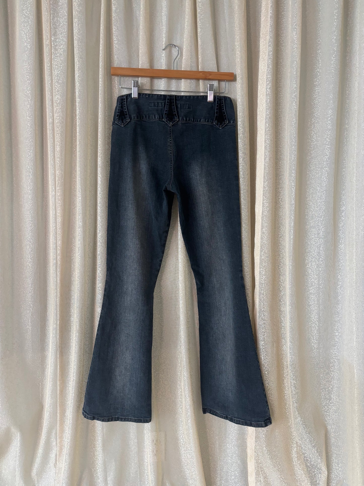 90s Mudd velvet denim flares