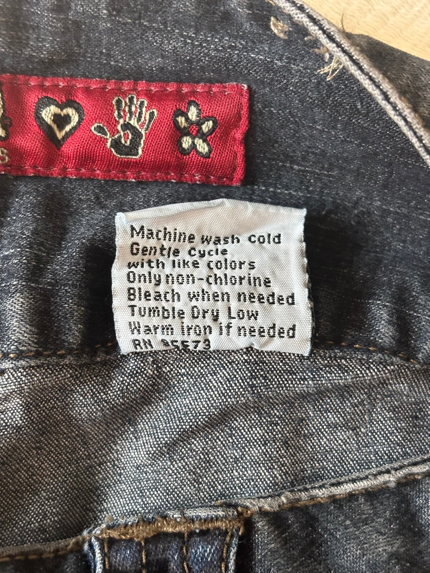 90s Mudd velvet denim flares