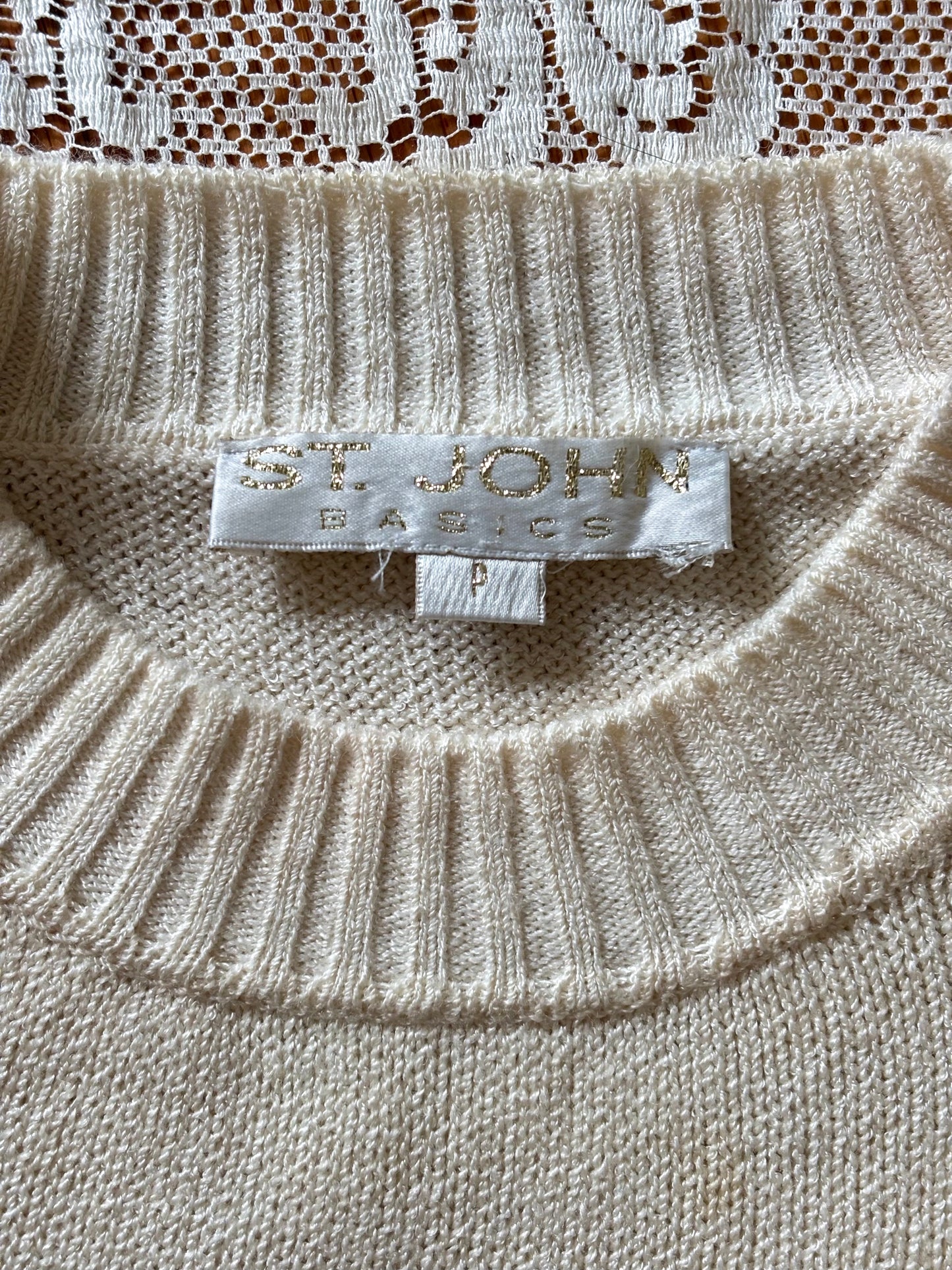 St. John cropped knit