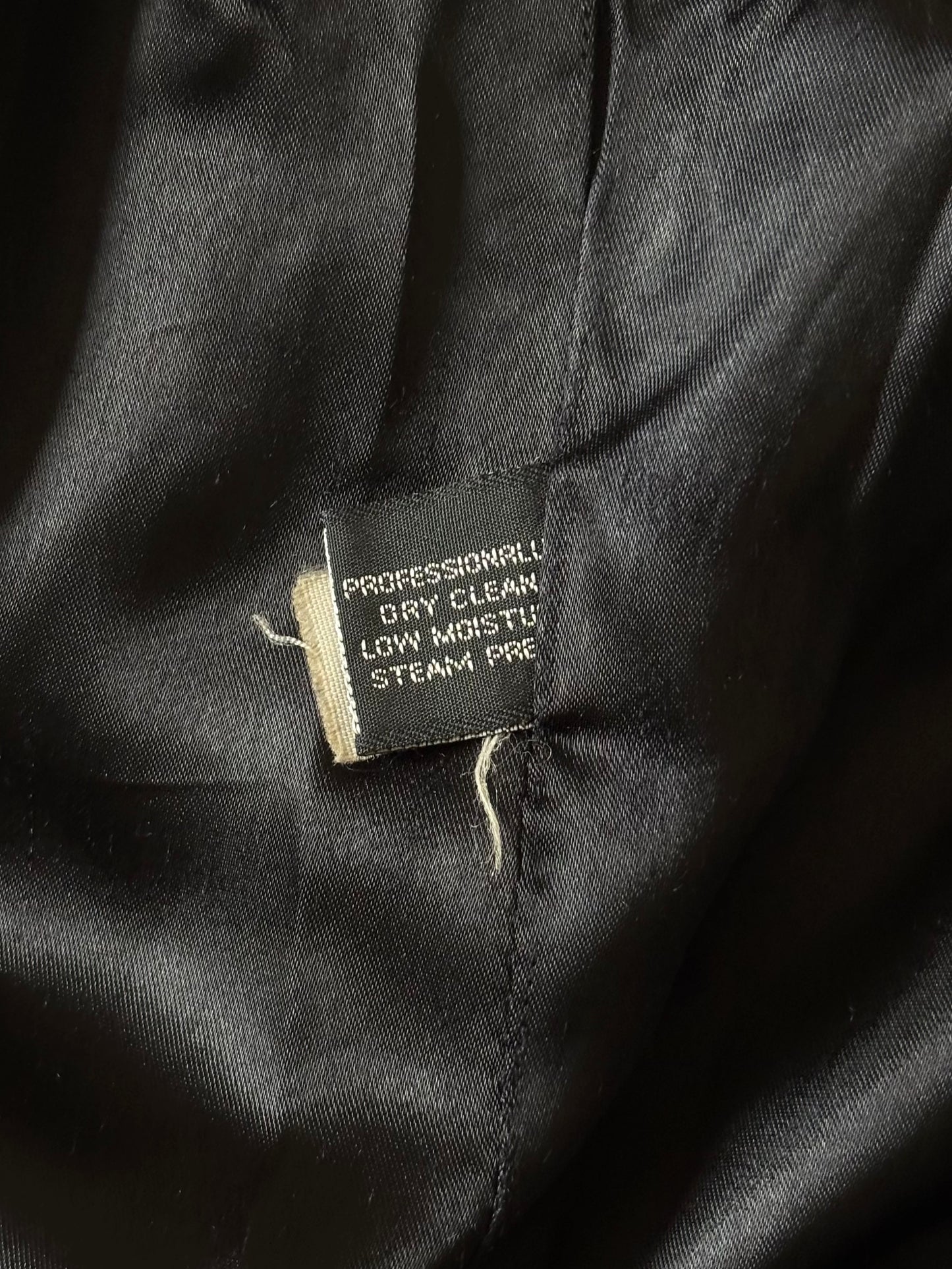 Black wool funnel neck coat