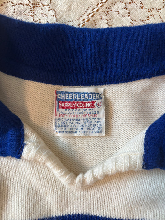 60s cheerleader polo sweater