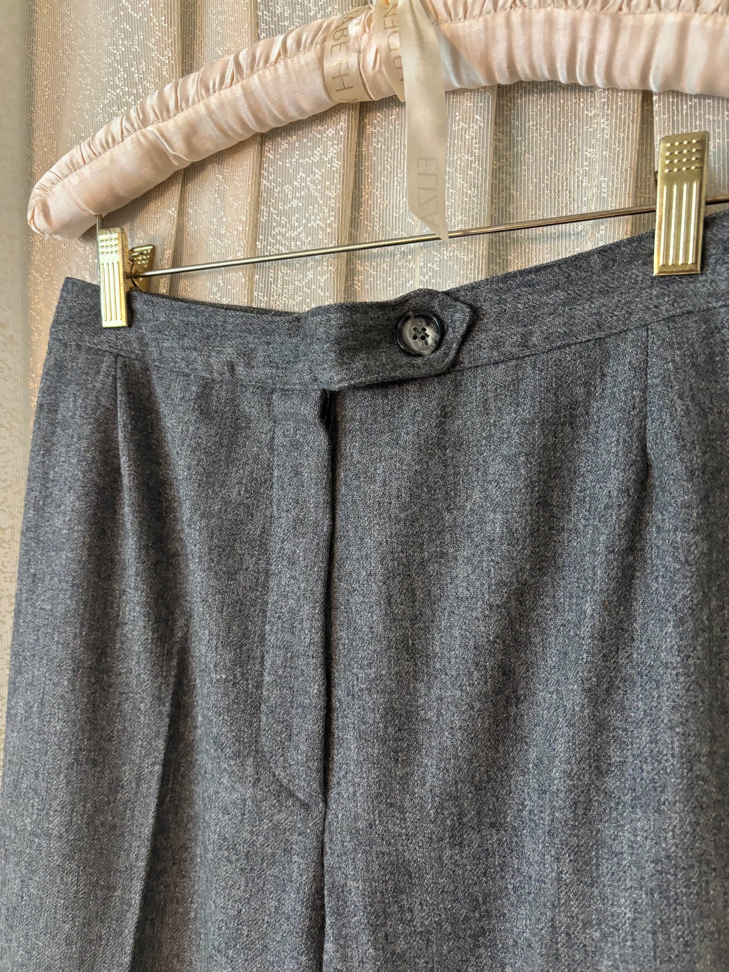 Vintage grey wool trousers
