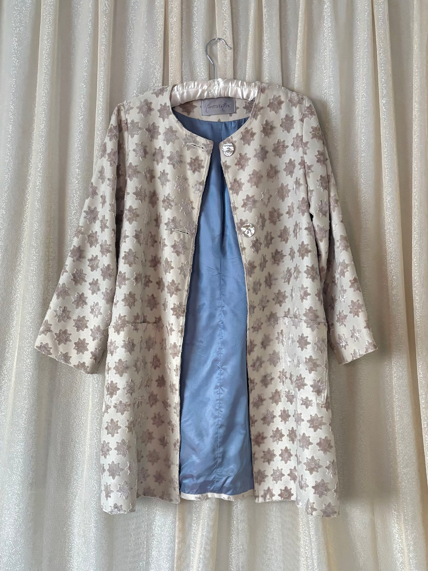 Velvet floral star coat