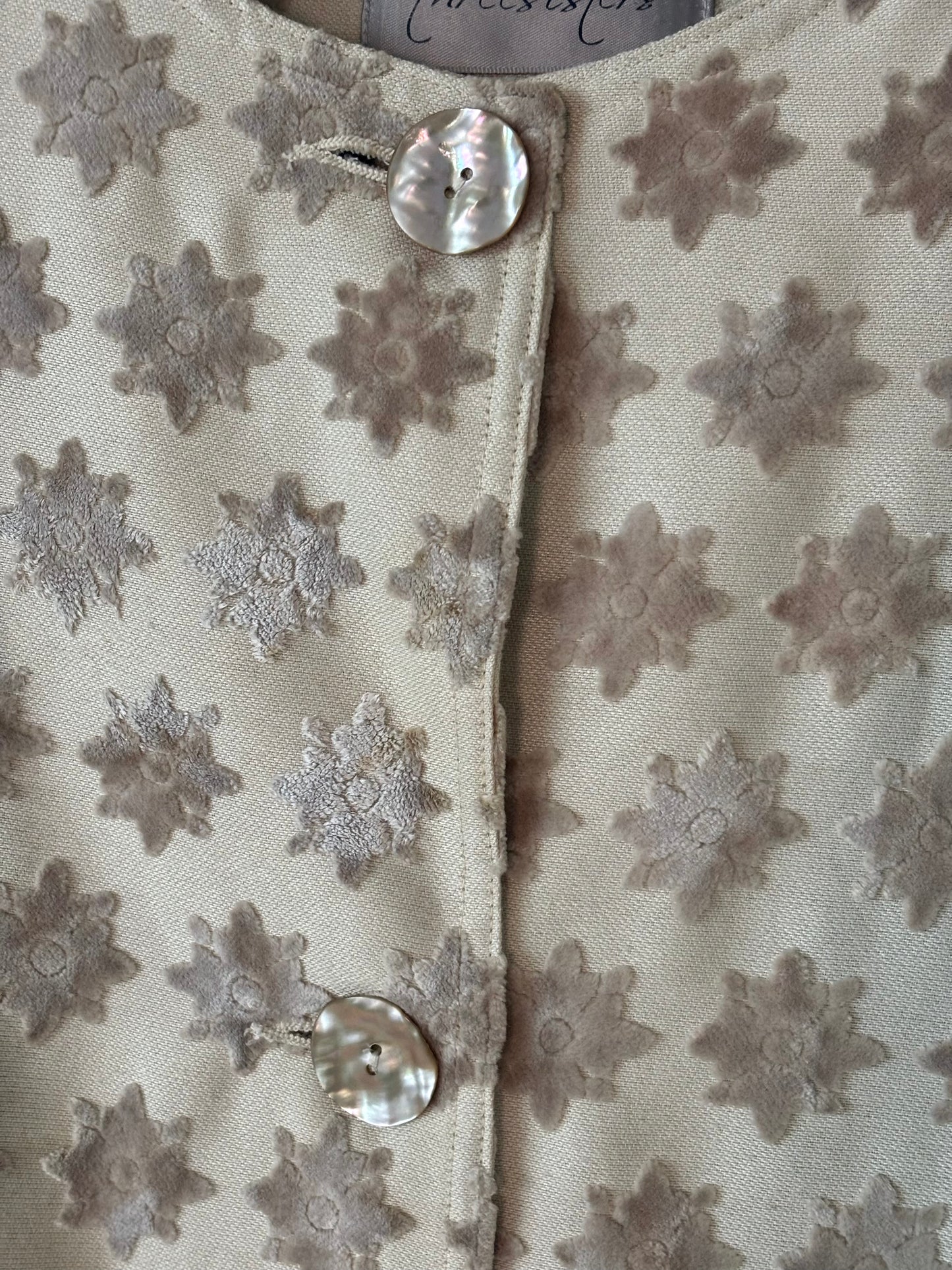 Velvet floral star coat