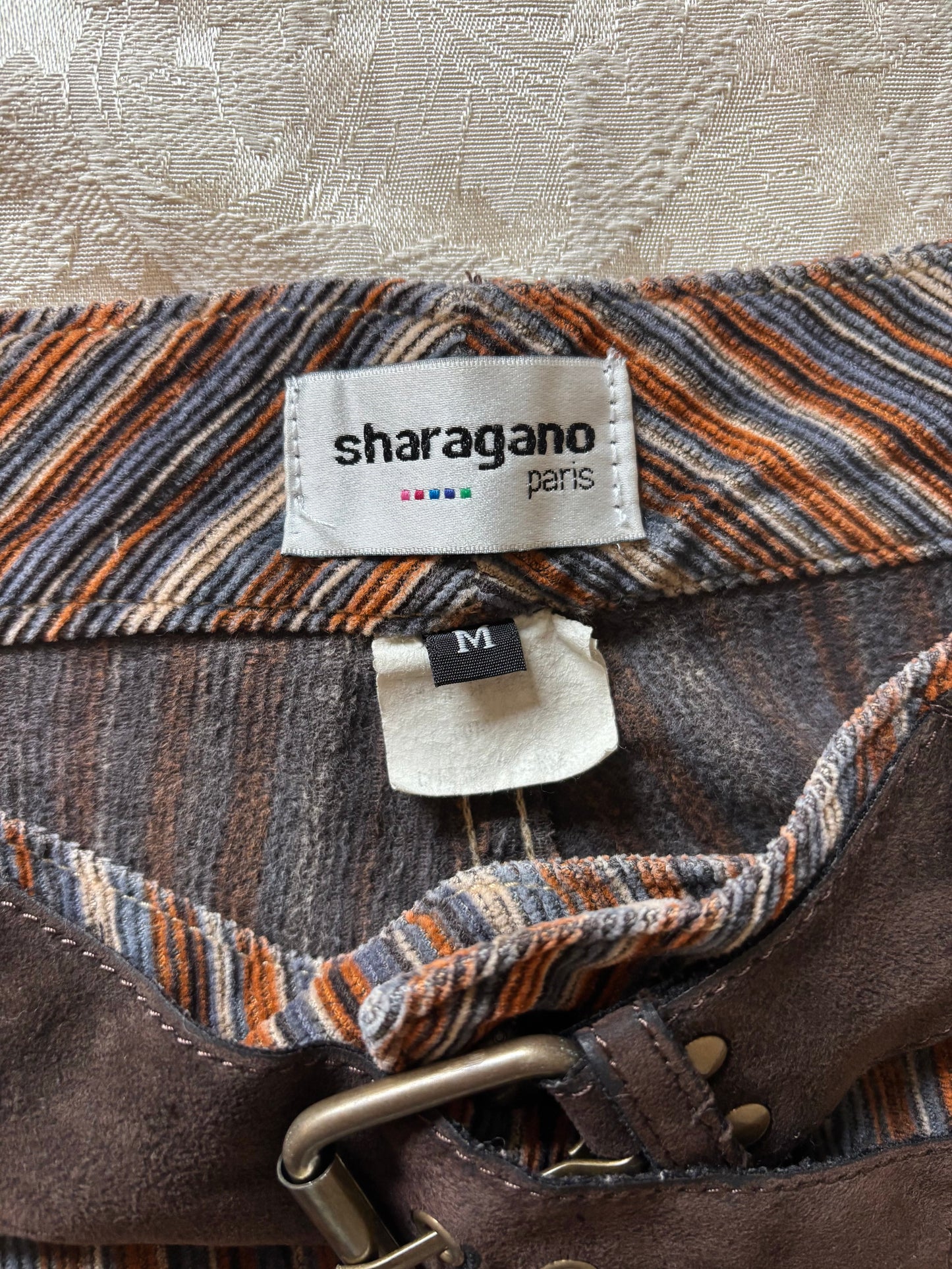90s/00s pinstripe cotton corduroy flares