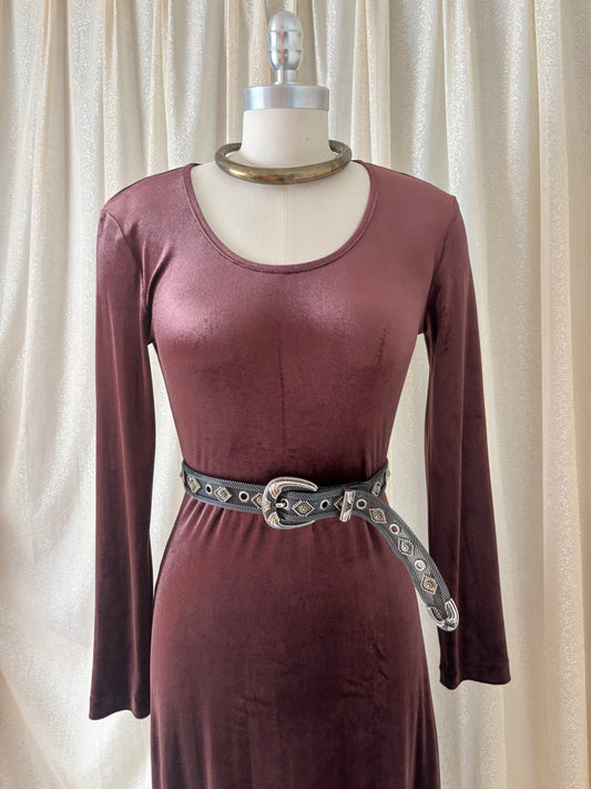 Vintage metallic mesh belt