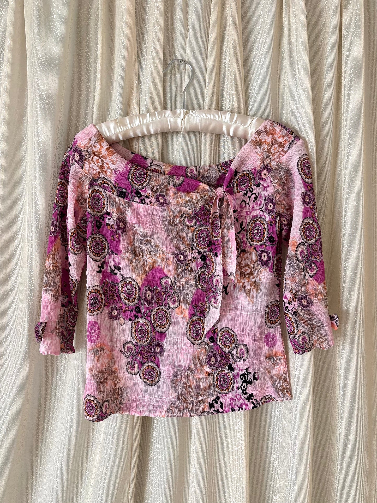 90s/00s Alberto Makali off-shoulder pleated top