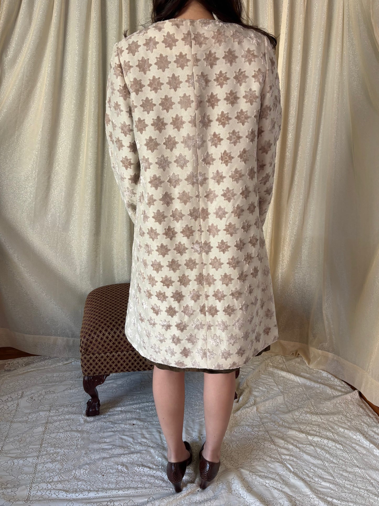 Velvet floral star coat