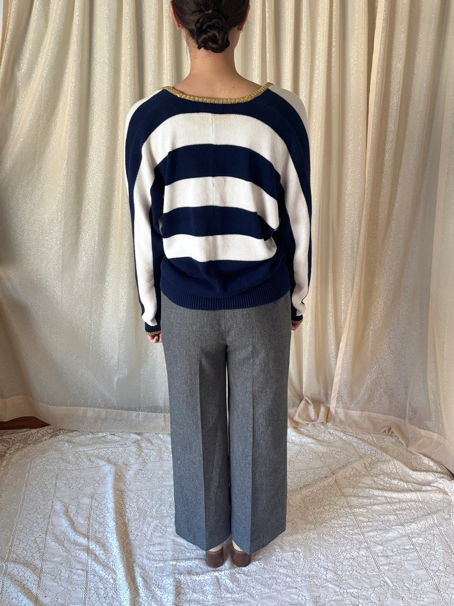 Vintage grey wool trousers