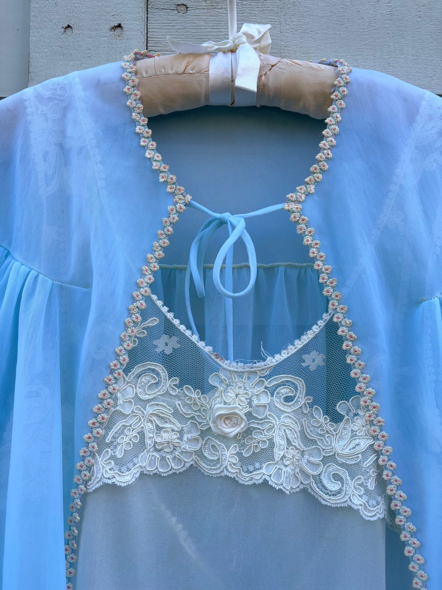 White embroidered lace slip dress