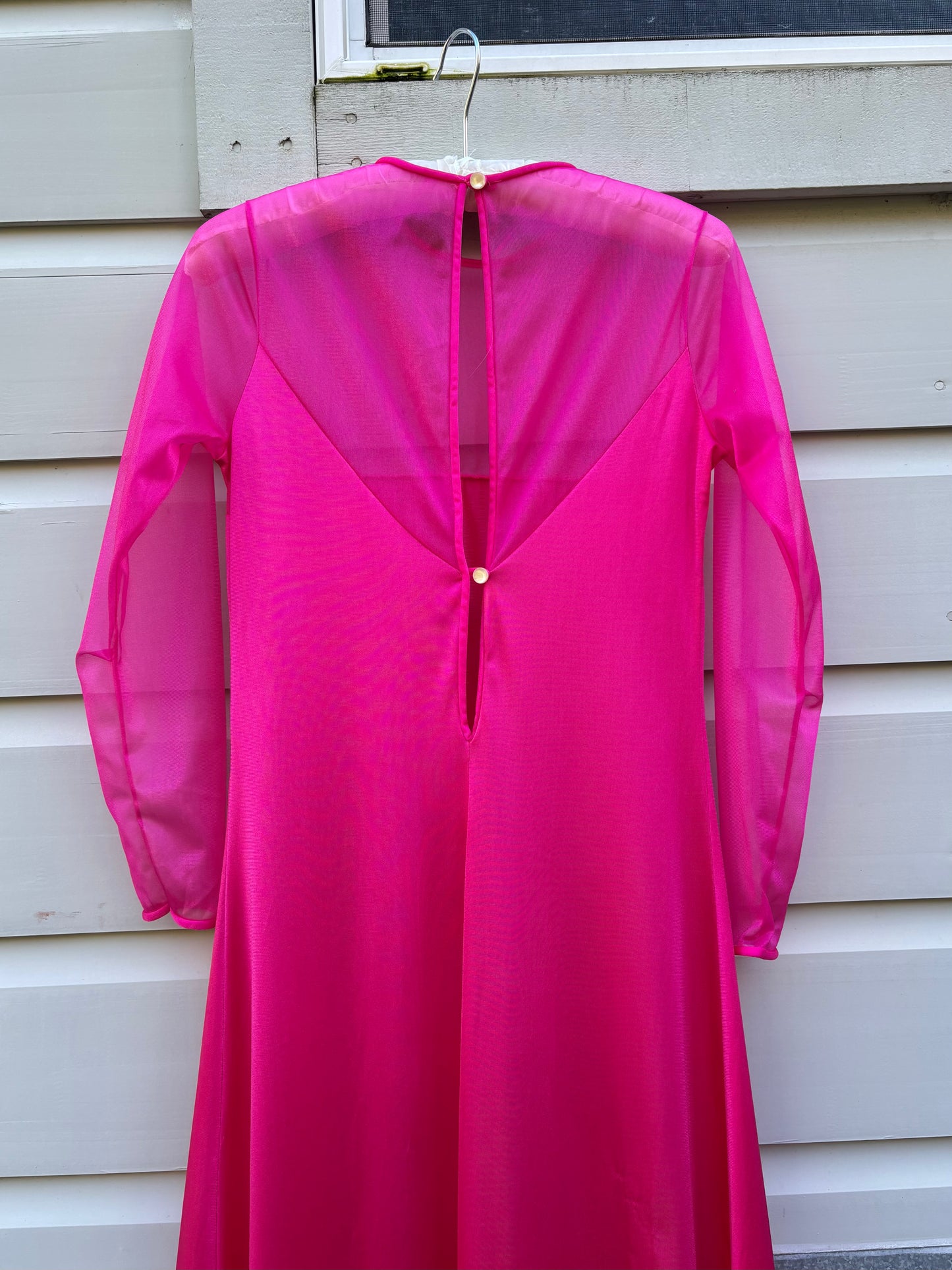 70s Frederick's hot pink robe/dress