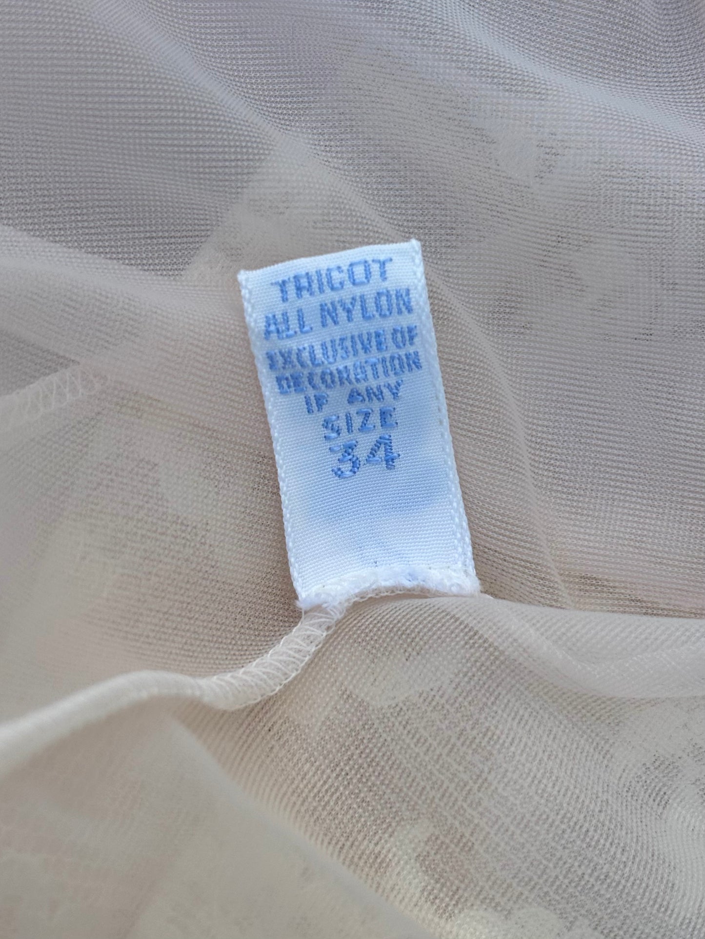 60s Vanity Fair pink lace robe