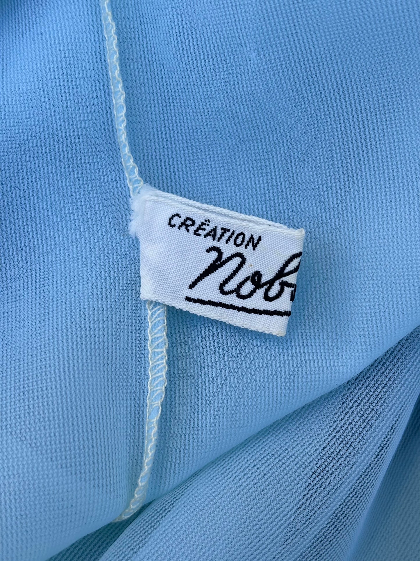 Vintage floral trim peignoir robe