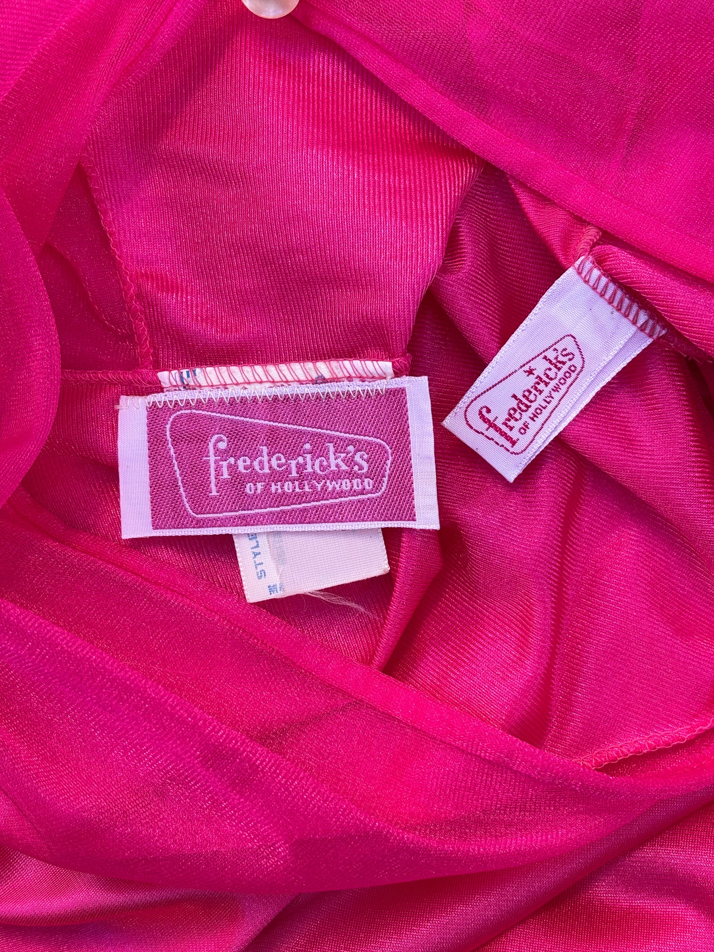 70s Frederick's hot pink robe/dress