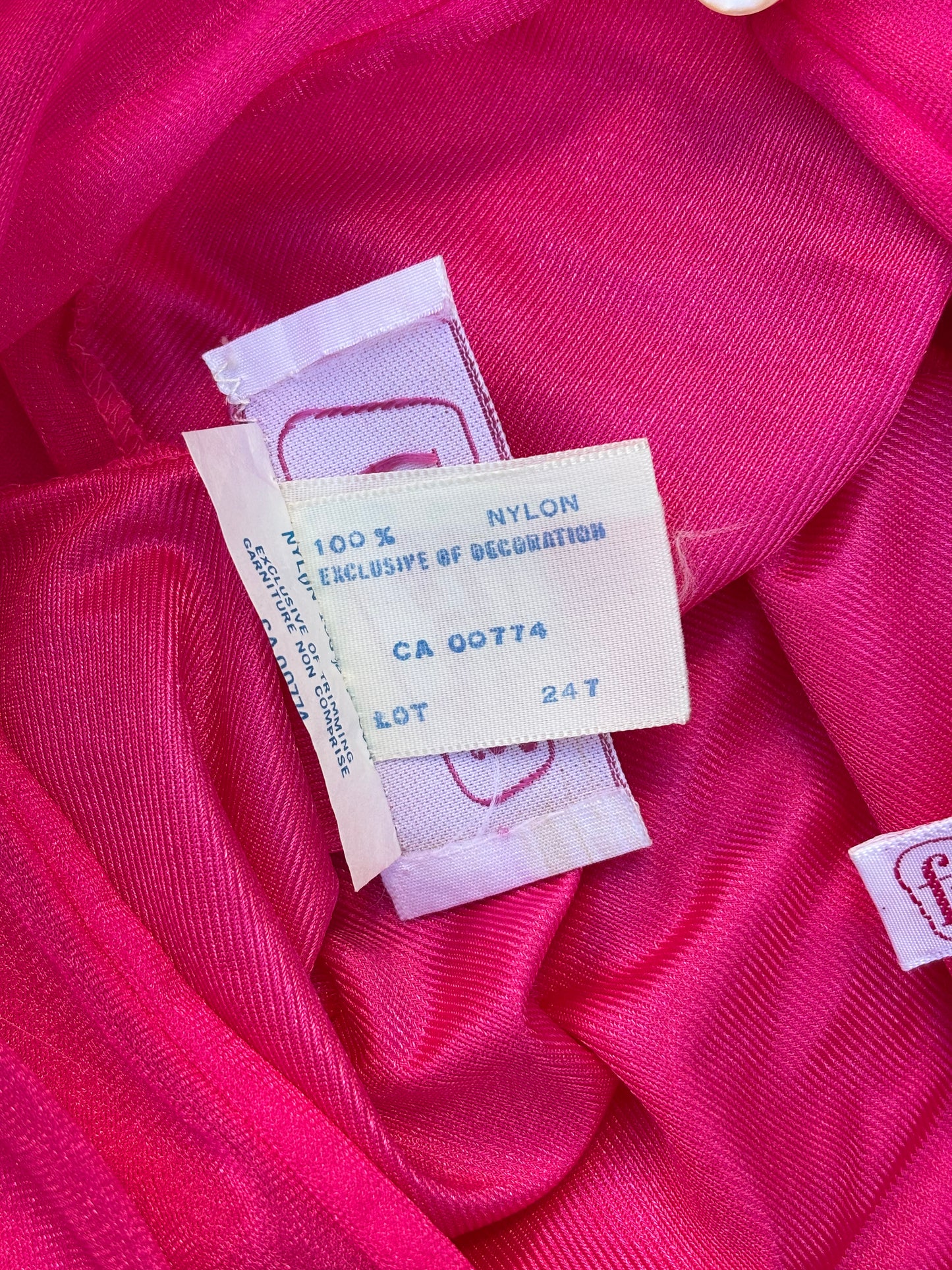 70s Frederick's hot pink robe/dress
