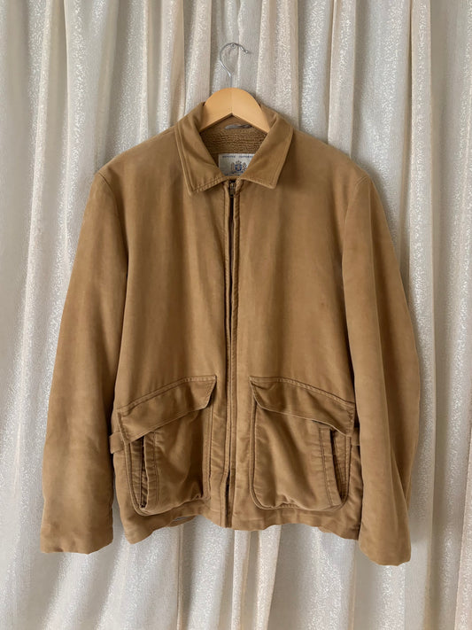 70s Holland suede sherpa lined jacket