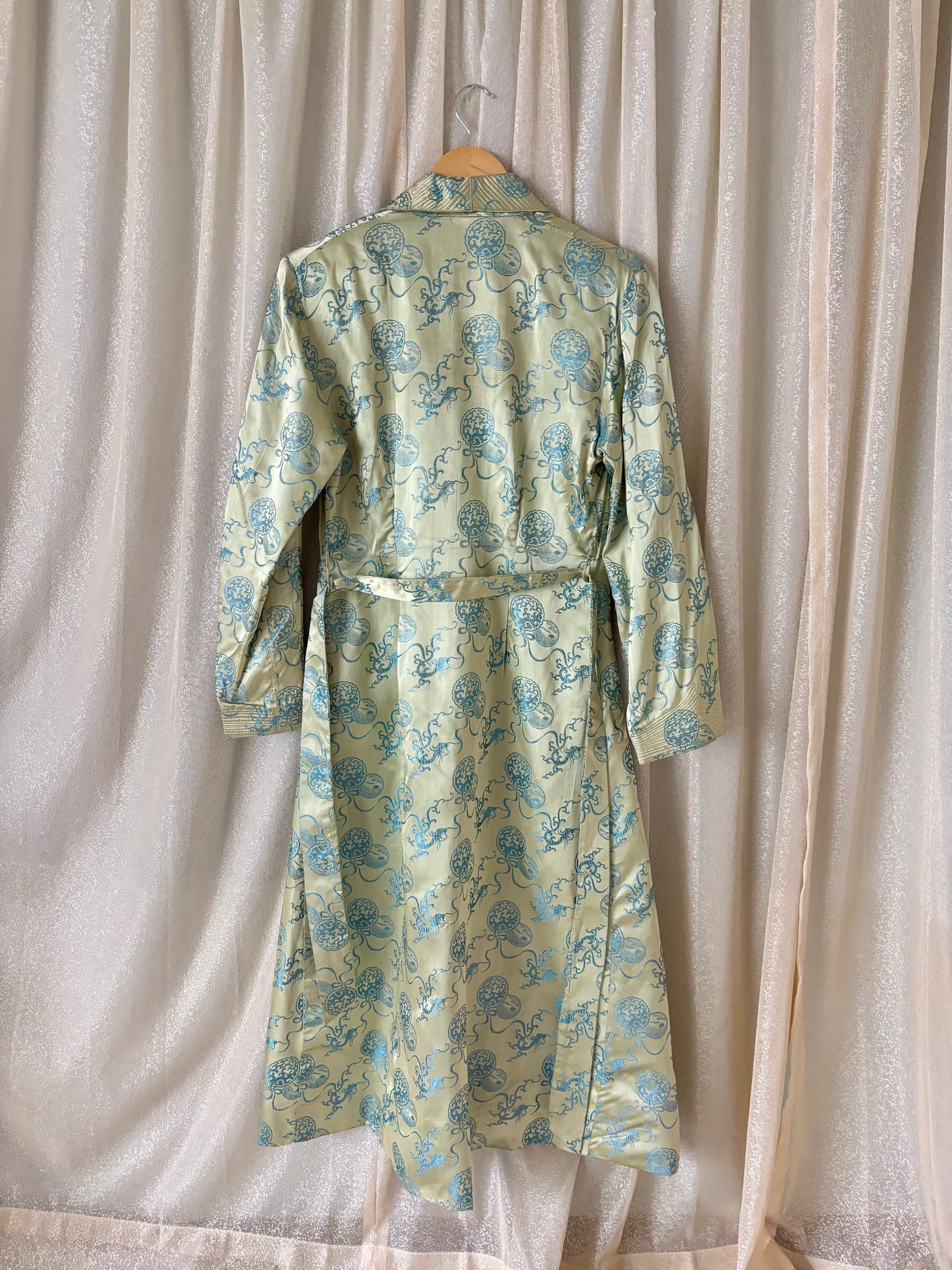 40s Chinese silk brocade dressing gown