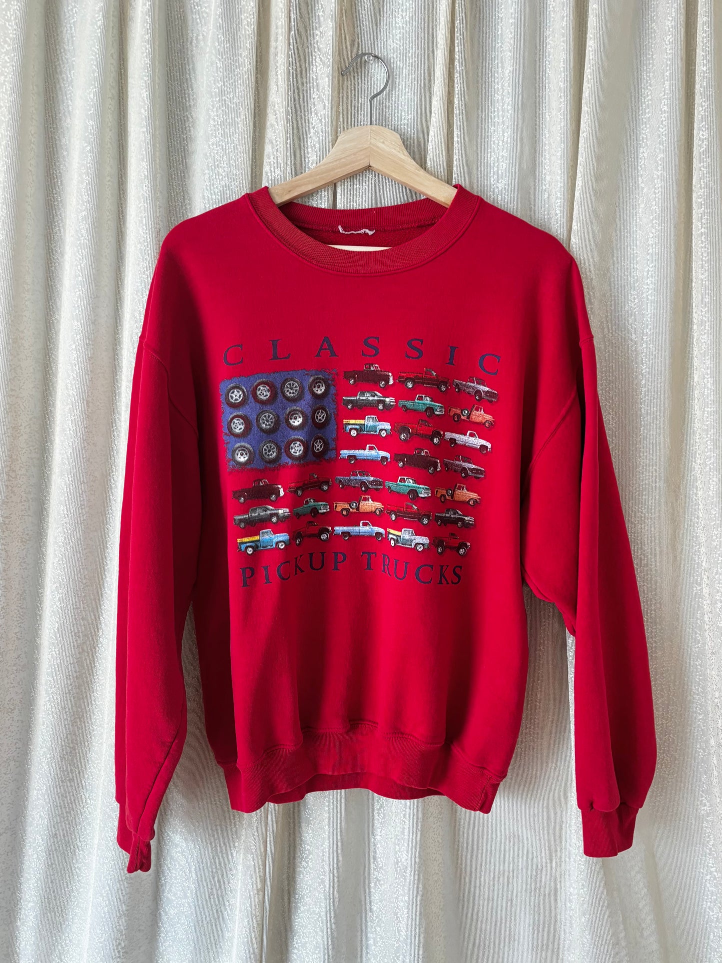 90s classic pickup trucks crewneck