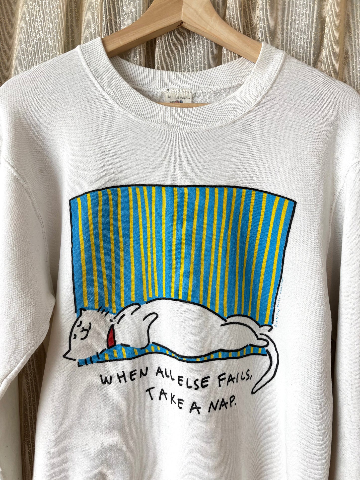 90s Suzy Becker cat crewneck