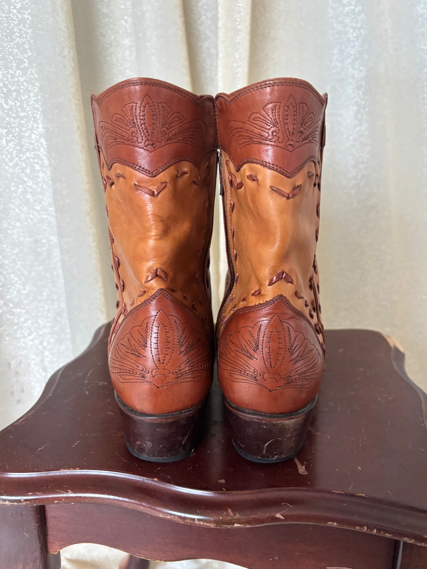 Charlie 1 Horse by Lucchese leather buckstitch ankle boots