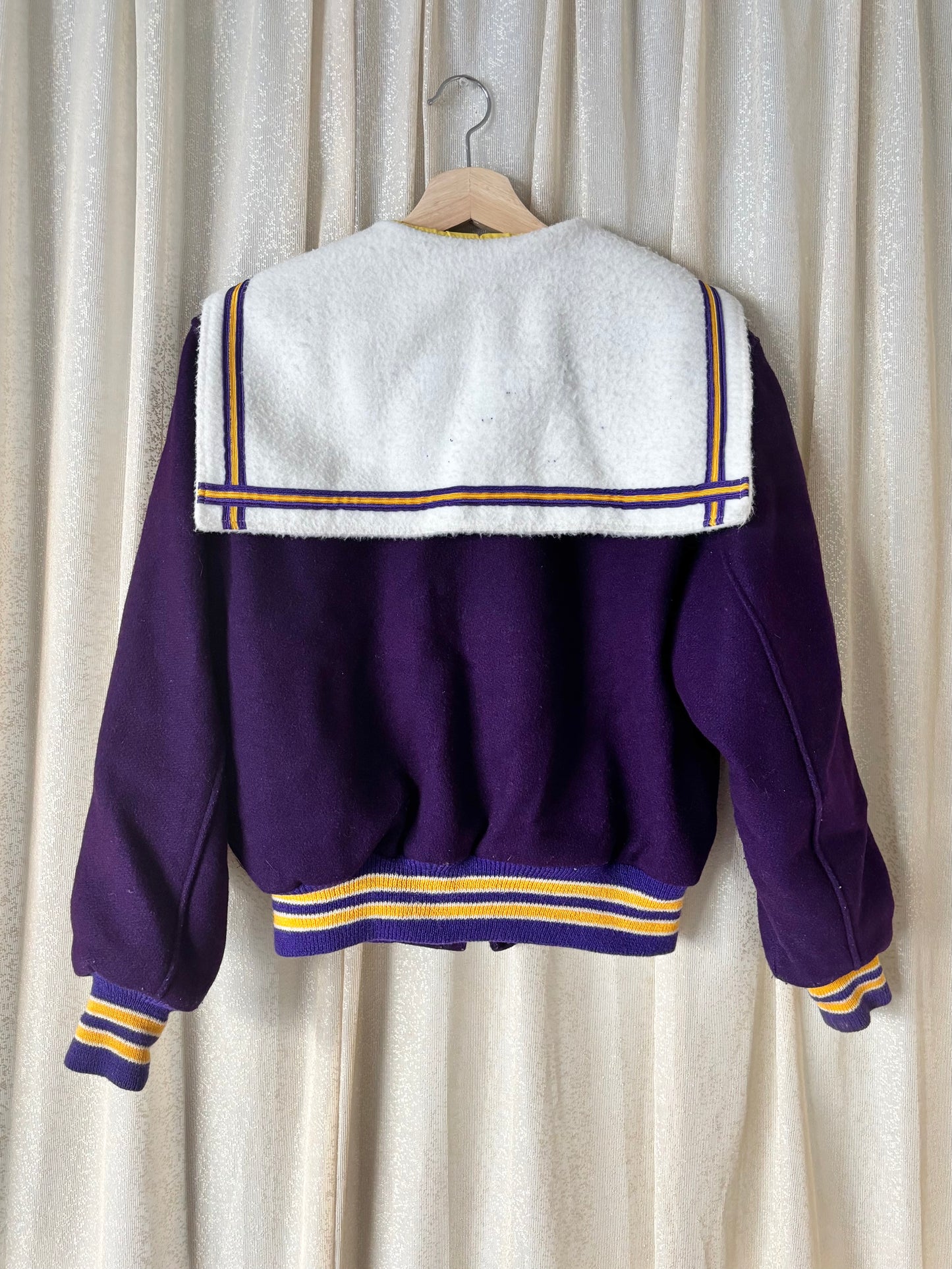 Vintage Butwin purple wool varsity jacket