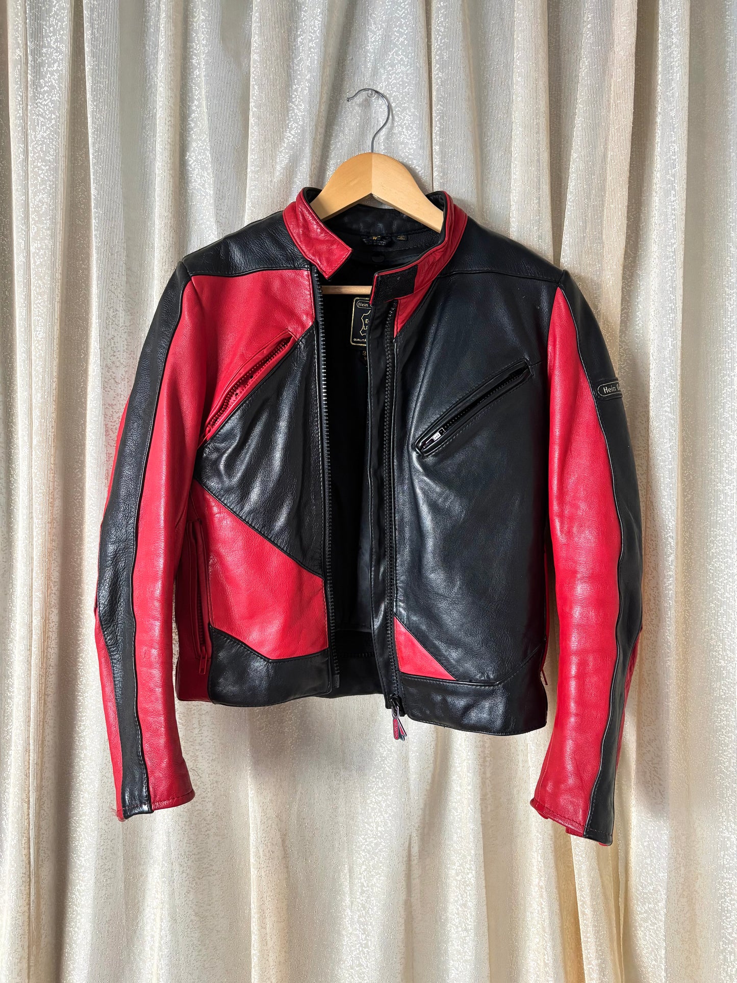 80s Hein Gericke geometric motorcycle jacket