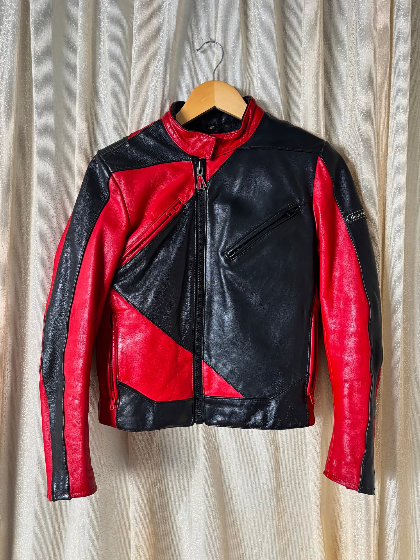 80s Hein Gericke geometric motorcycle jacket